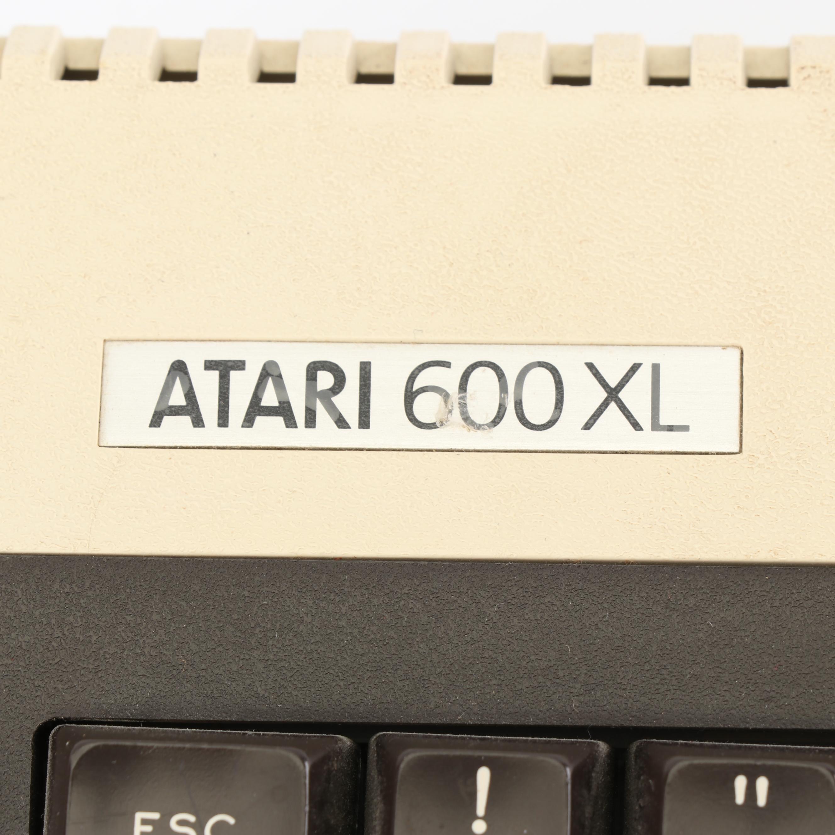 Sears Tele-Games Video Arcade and Atari 600XL with Games and Controllers