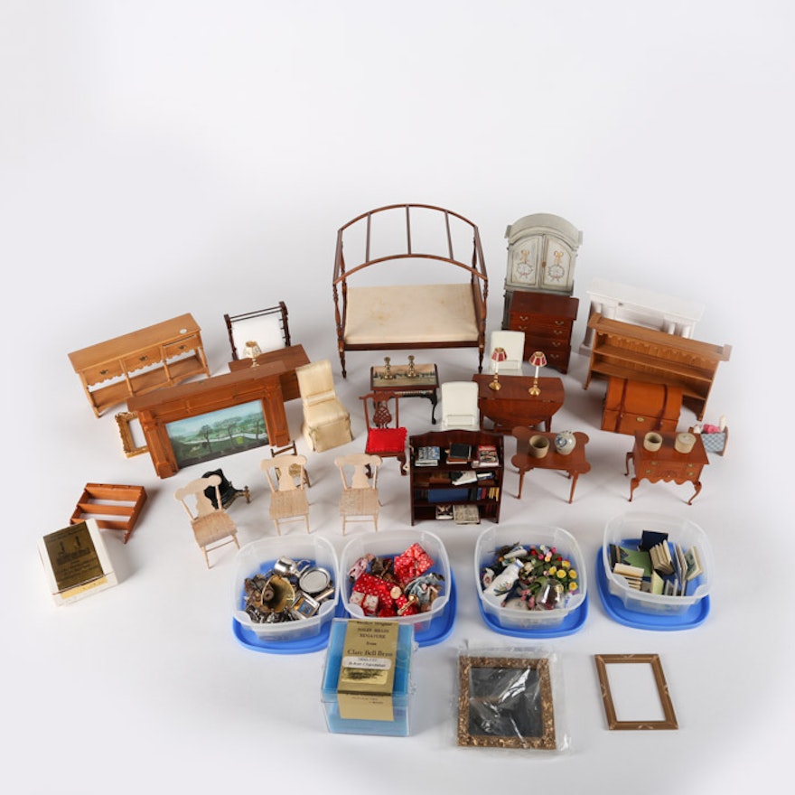 R.L. Gutheil and Other Miniature Dollhouse Furniture and Décor