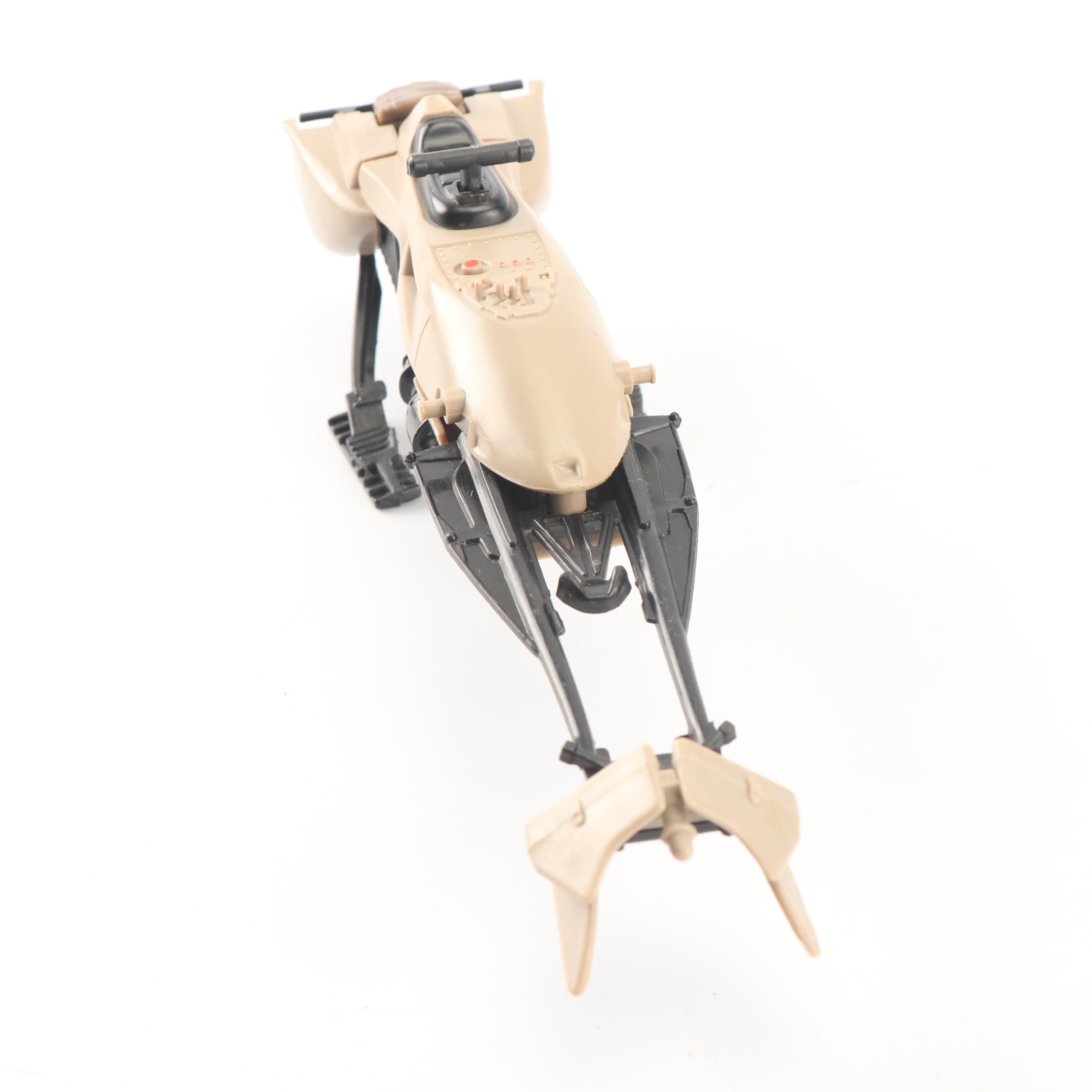 "Star Wars" Toys including 1983 Speeder Bike and "G. I. Joe" Action Figure