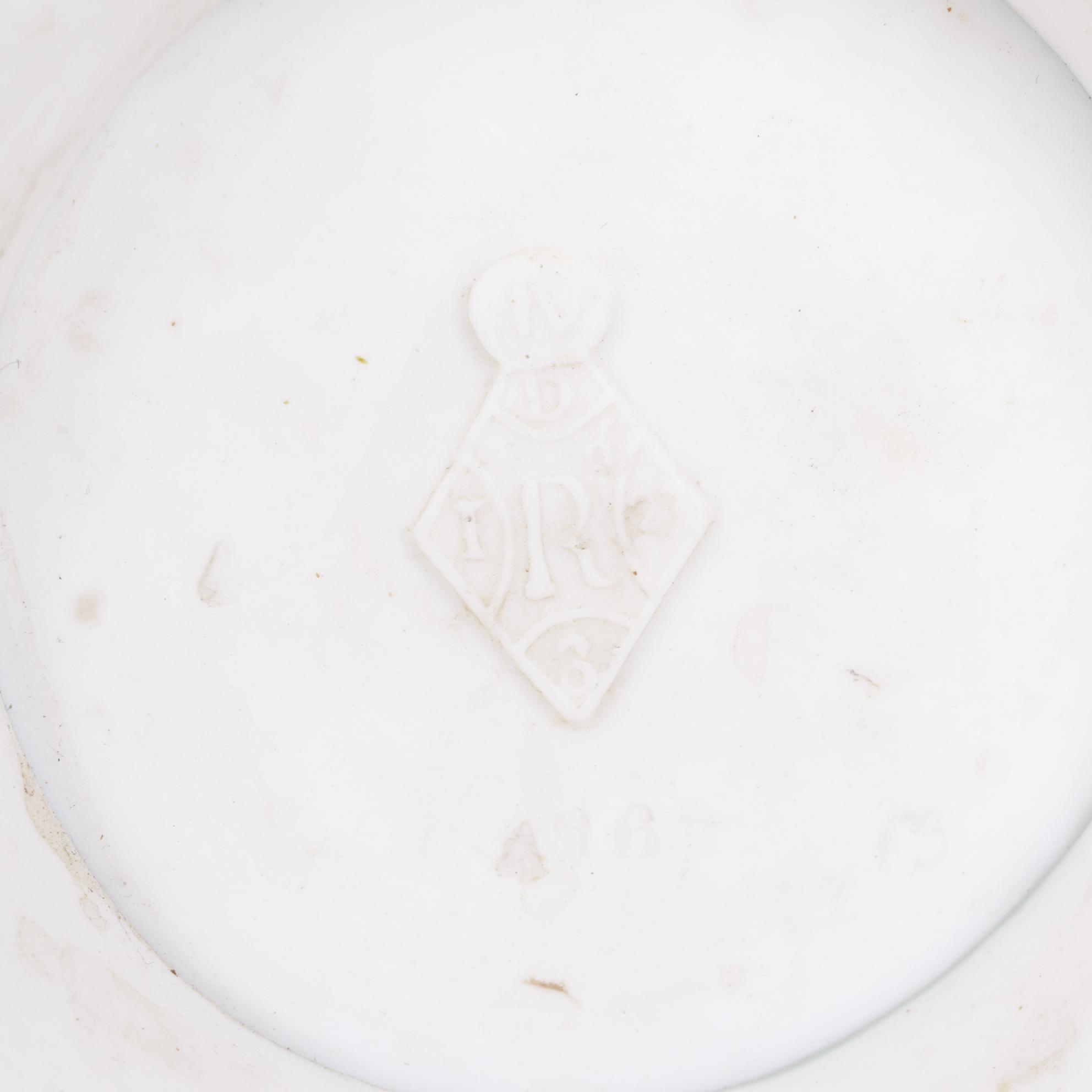 English Green Relief Molded Stoneware Jug, 1852