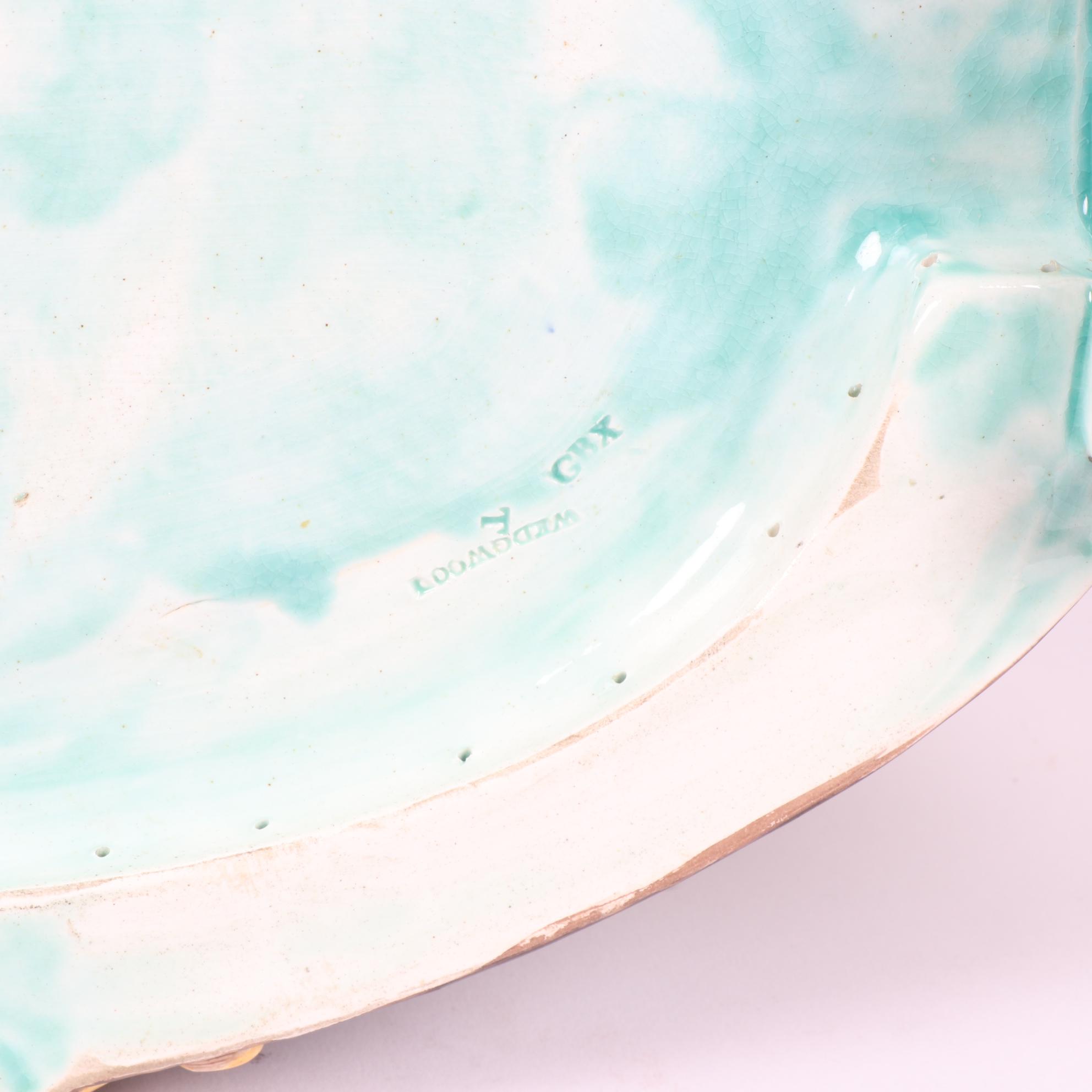 Wedgwood Majolica Polychrome Reticulated Centerpiece, 1865