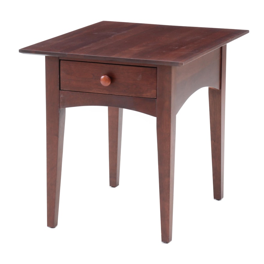 Mission Style Mahogany Veneer End Table by Kincaid, Late 20th Century