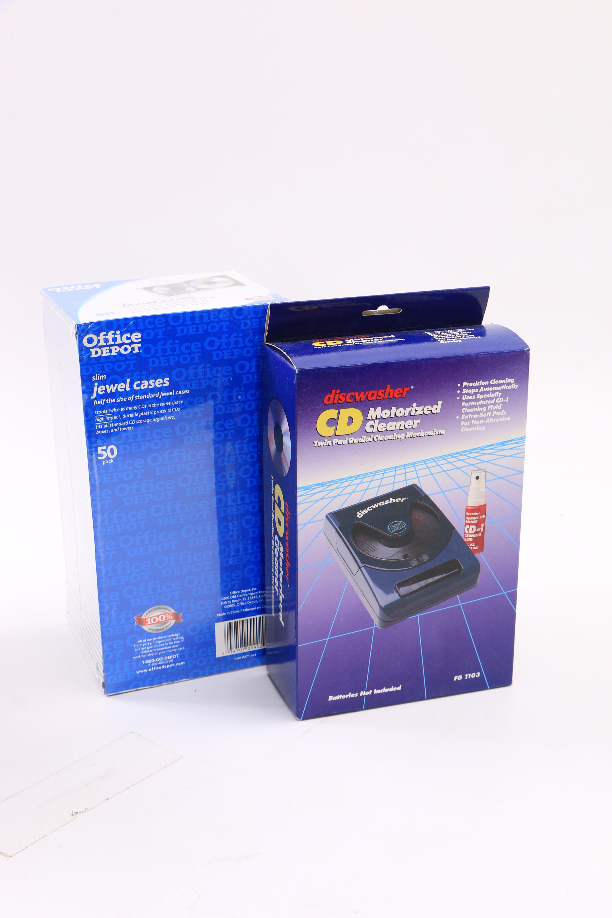 Re-Writable CDs and Recordable DVDs with Sleeves and Cases