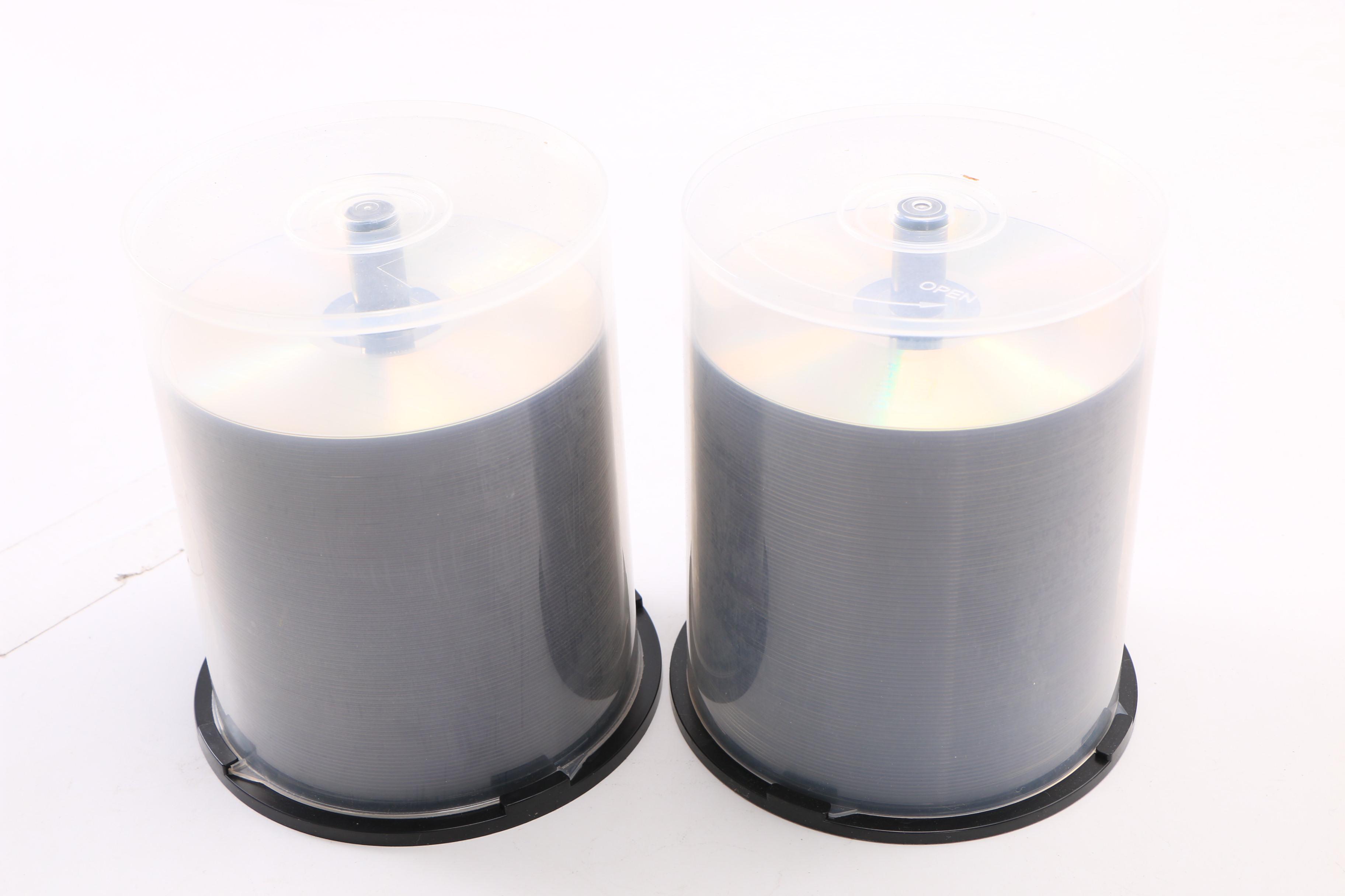 Re-Writable CDs and Recordable DVDs with Sleeves and Cases