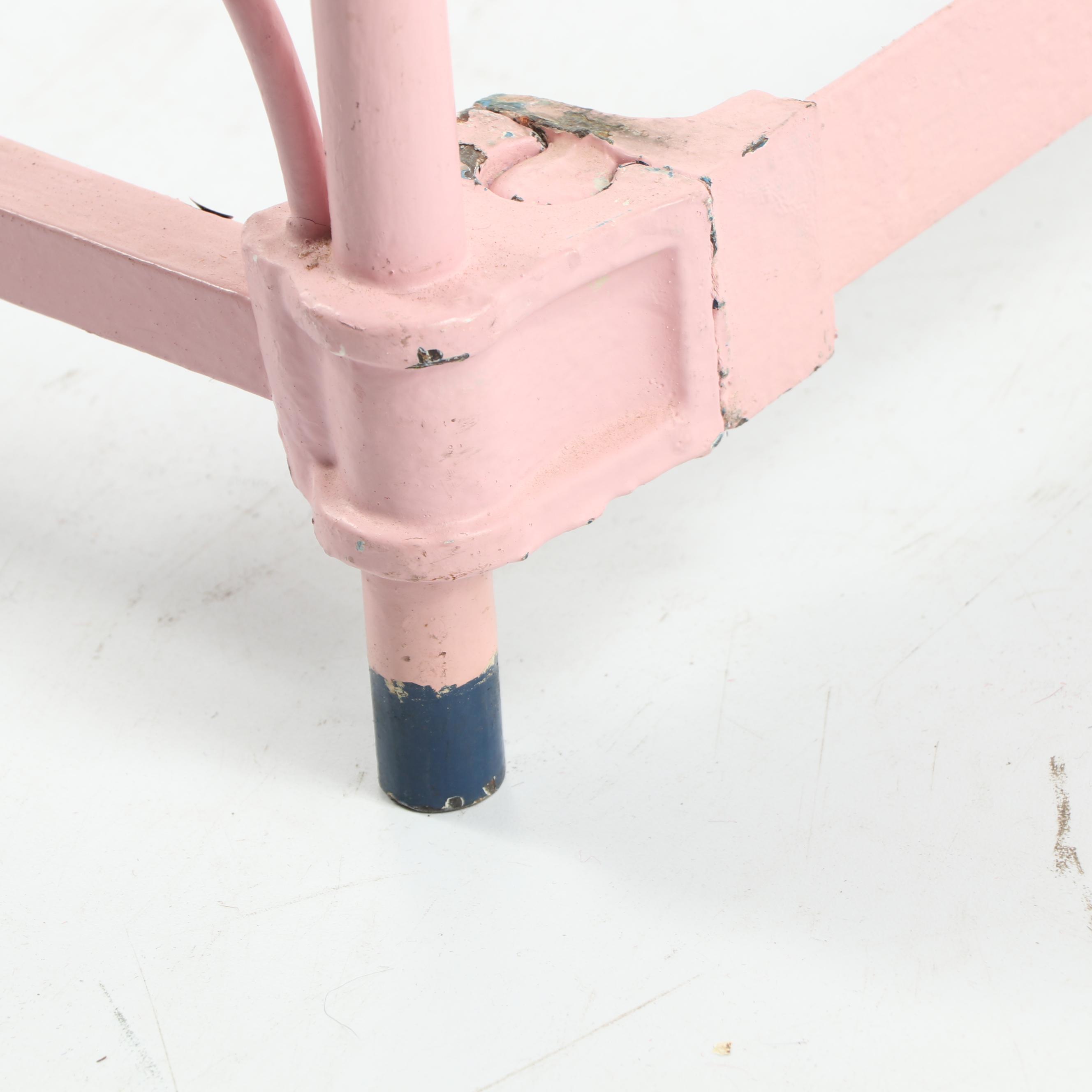 Painted Metal Full Size Bed Frame, Late 19th Century