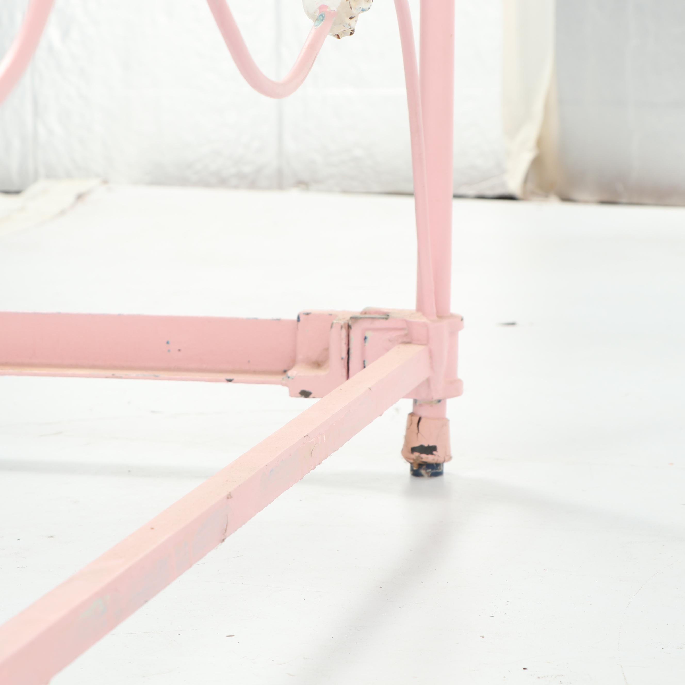 Painted Metal Full Size Bed Frame, Late 19th Century