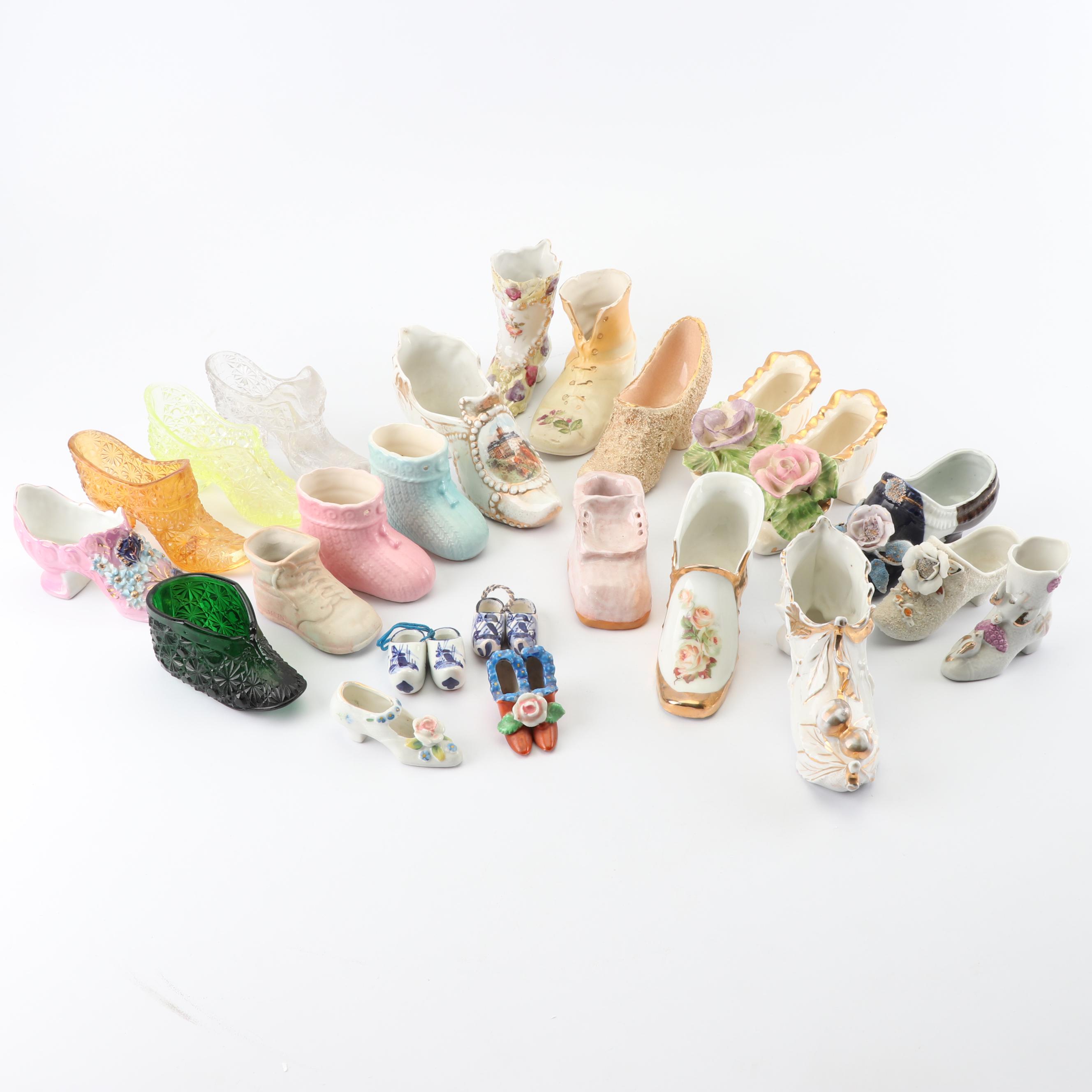 Vintage Decorative Miniature Shoe Figurines