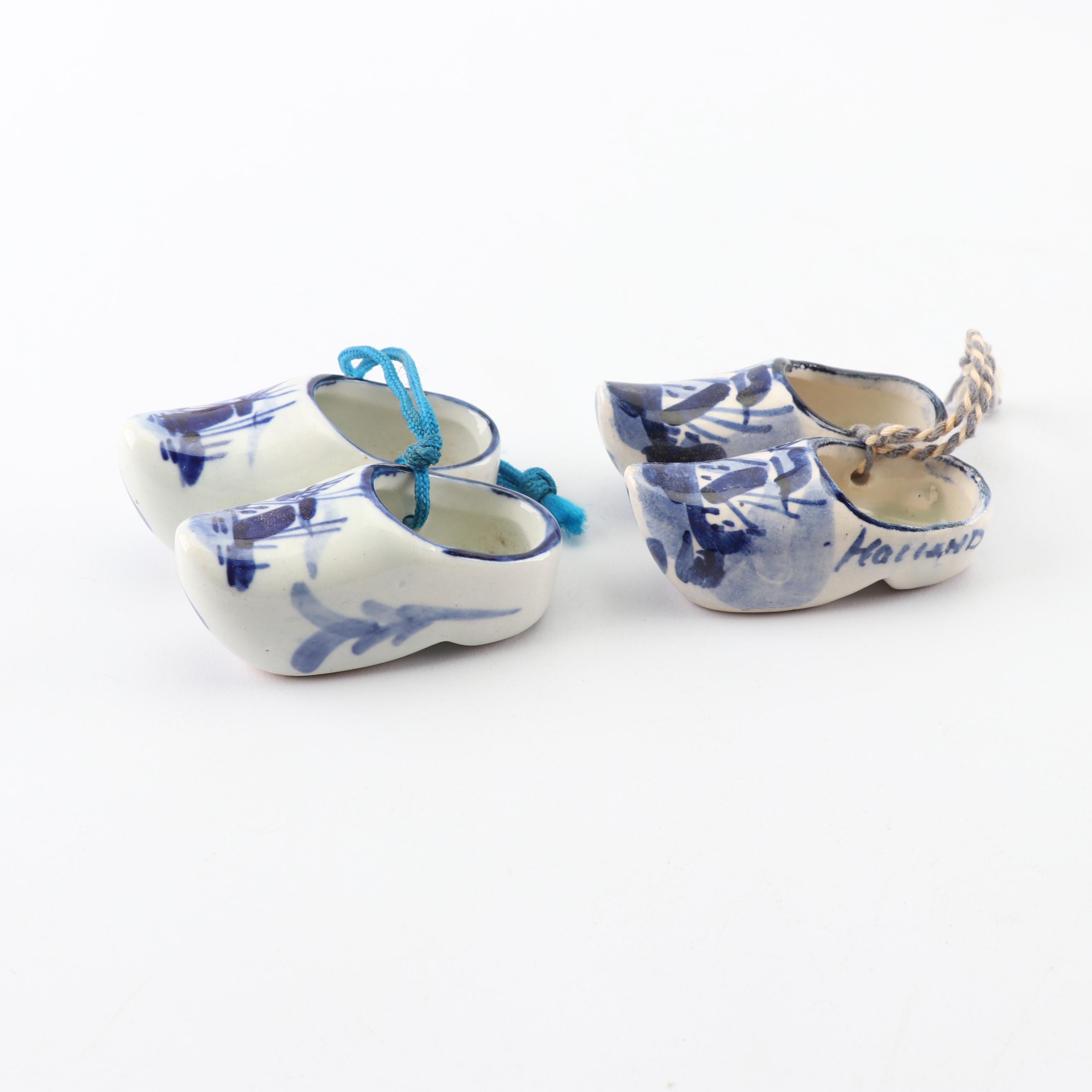 Vintage Decorative Miniature Shoe Figurines