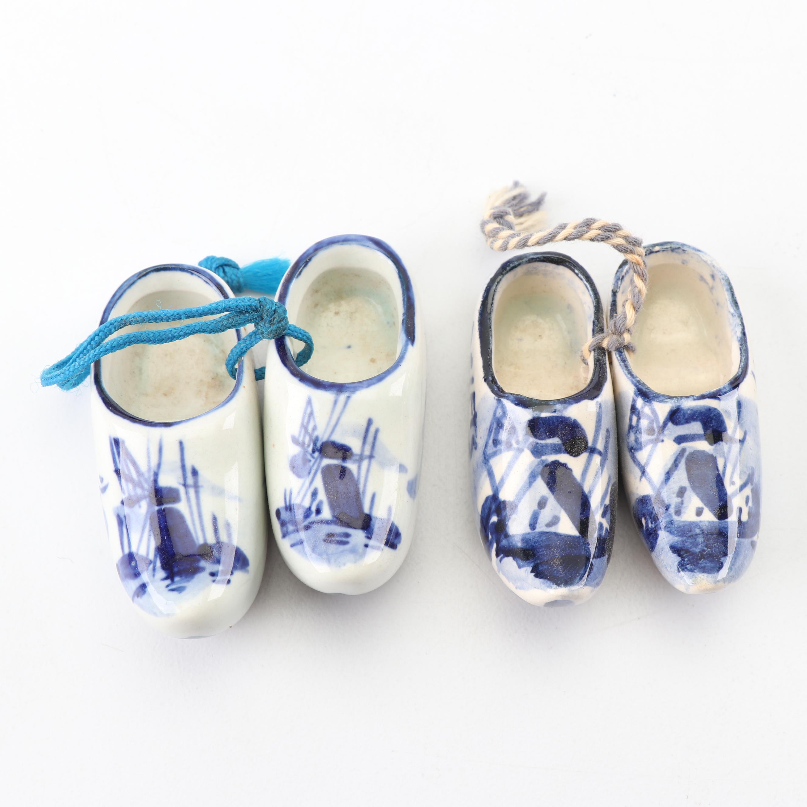 Vintage Decorative Miniature Shoe Figurines