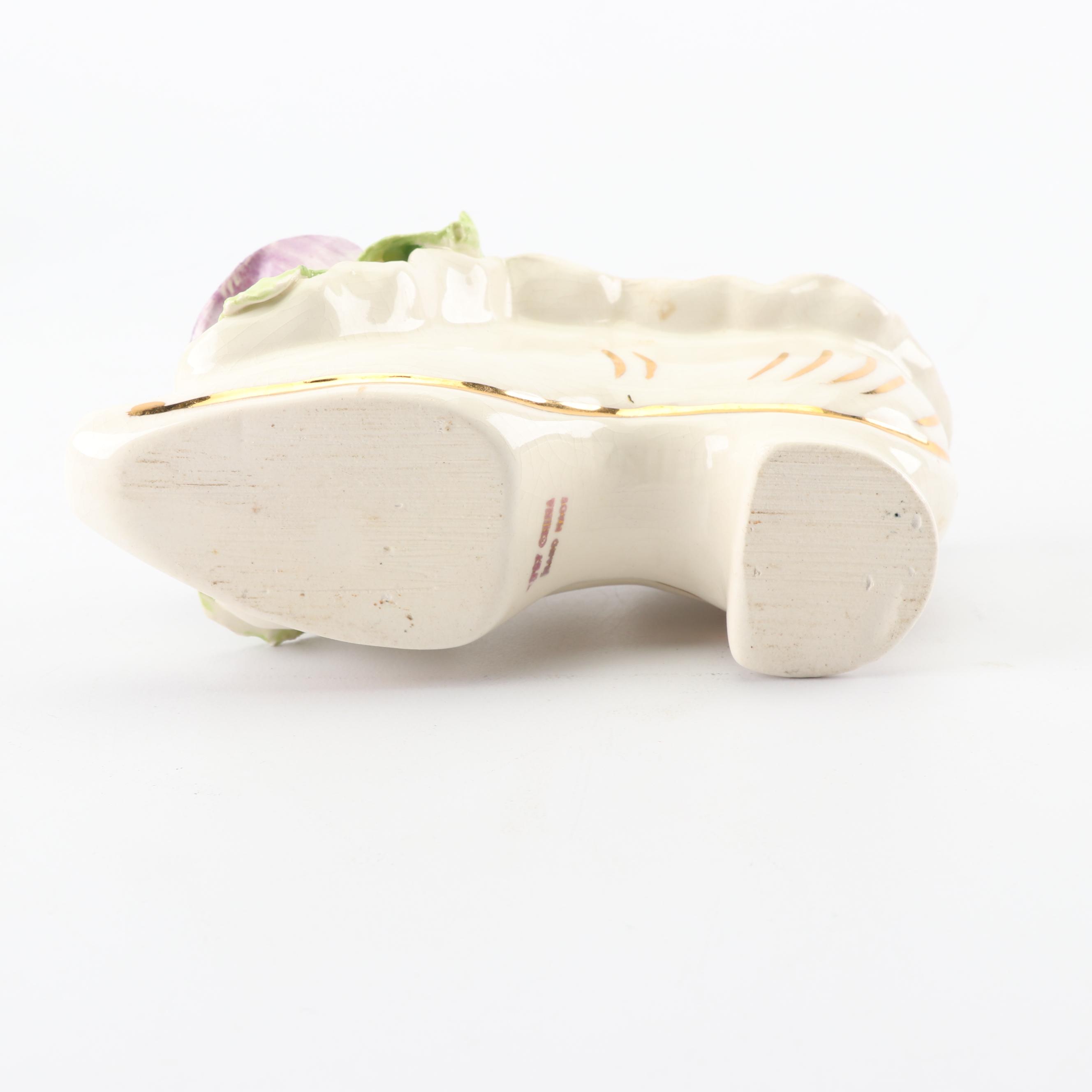 Vintage Decorative Miniature Shoe Figurines