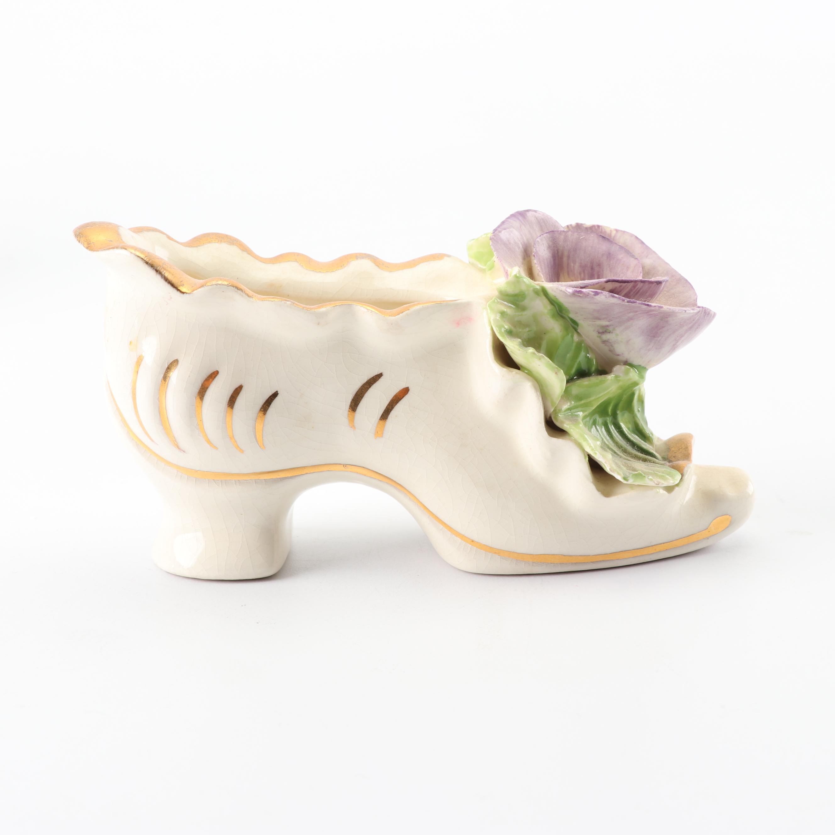 Vintage Decorative Miniature Shoe Figurines