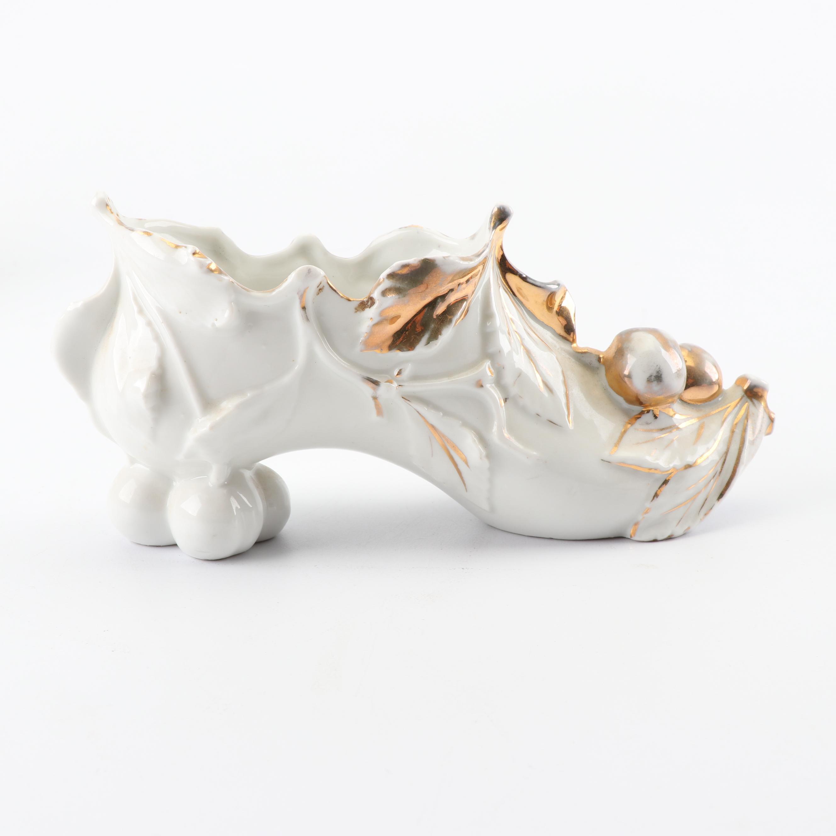 Vintage Decorative Miniature Shoe Figurines