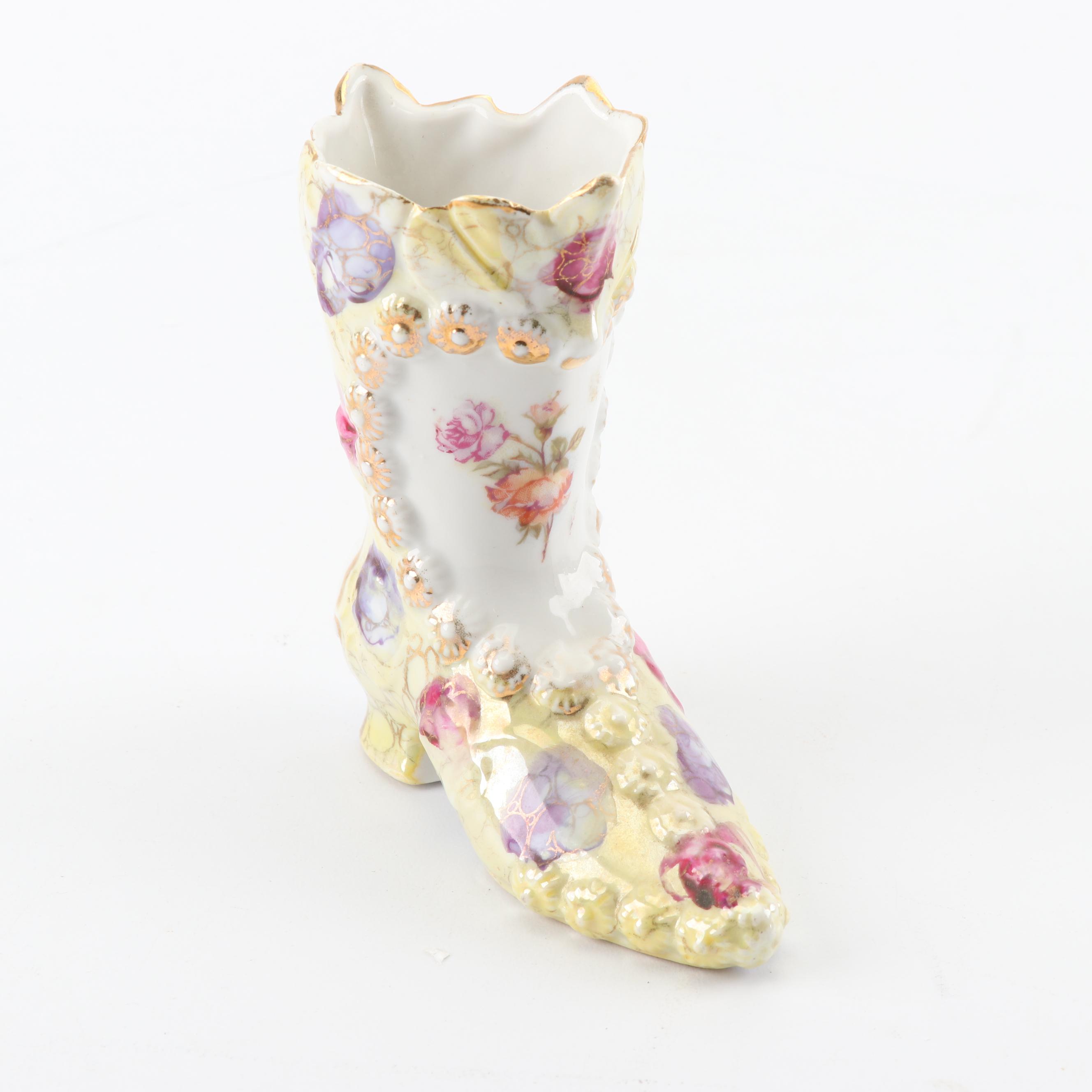 Vintage Decorative Miniature Shoe Figurines