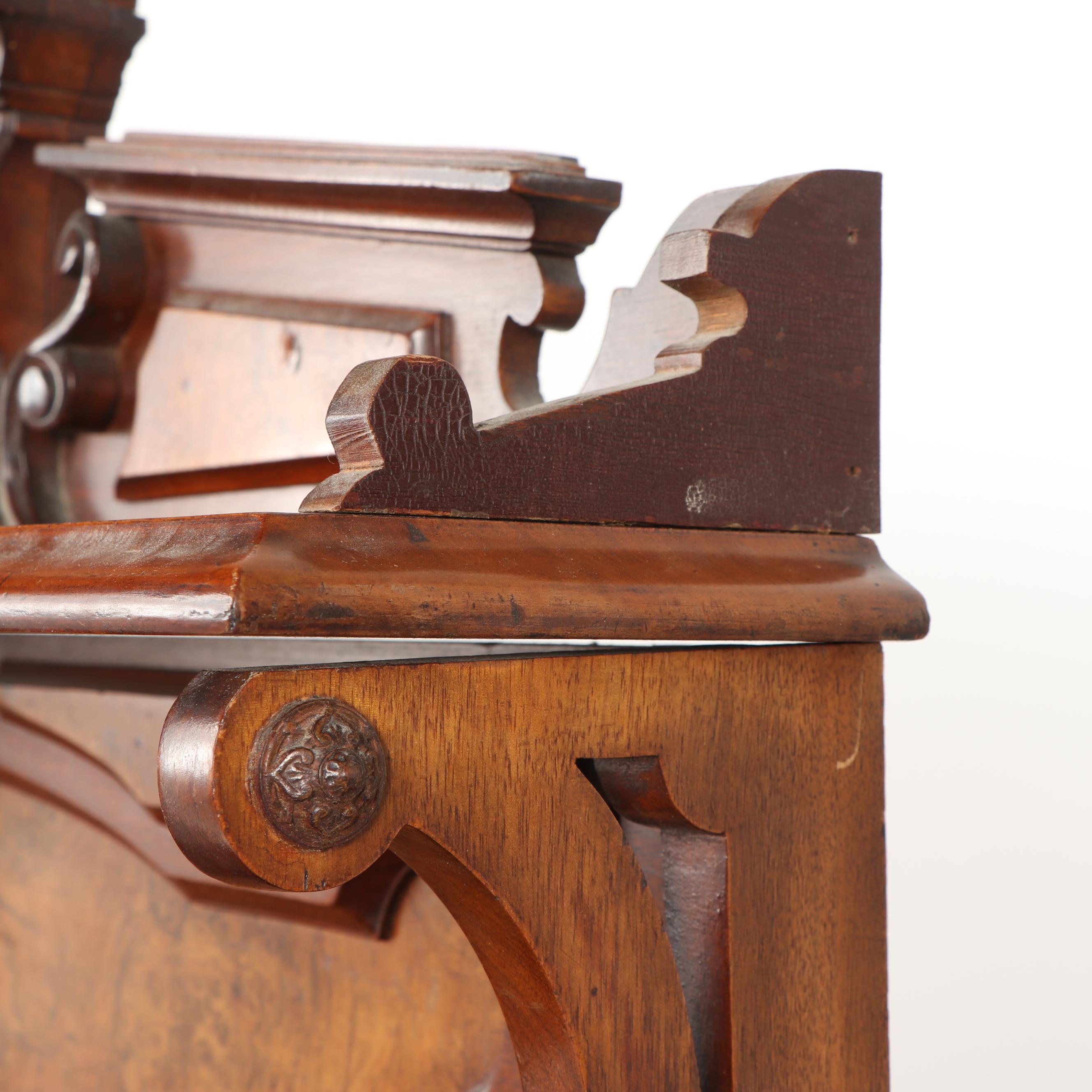 Eastlake Burl and Walnut Secretary, 19th Century