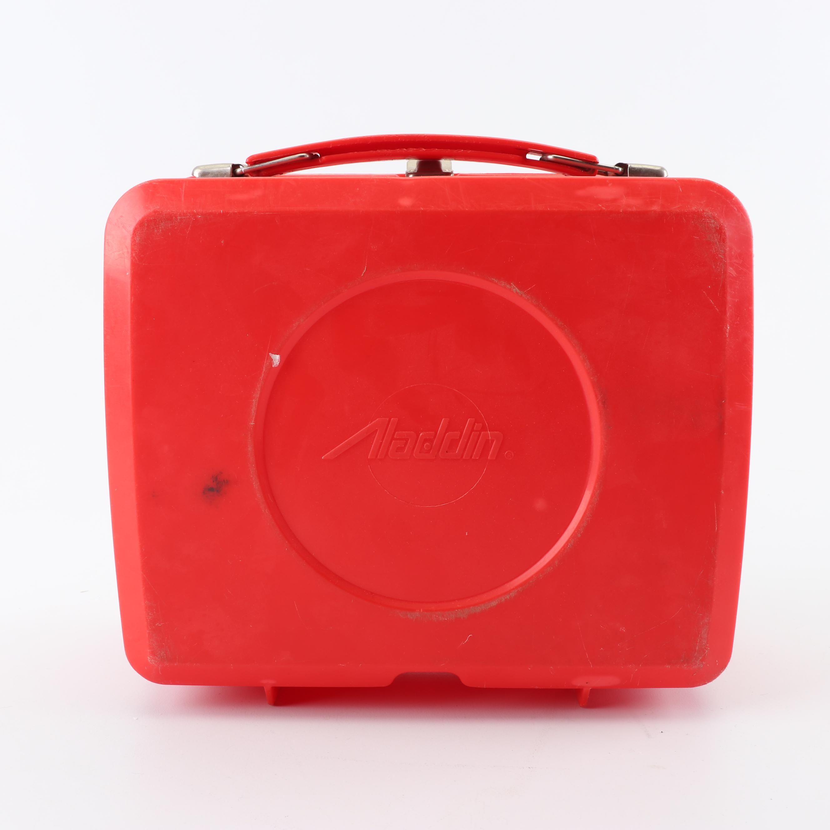 Vintage Transformers Lunchbox, Dinner Tray and Action Figures