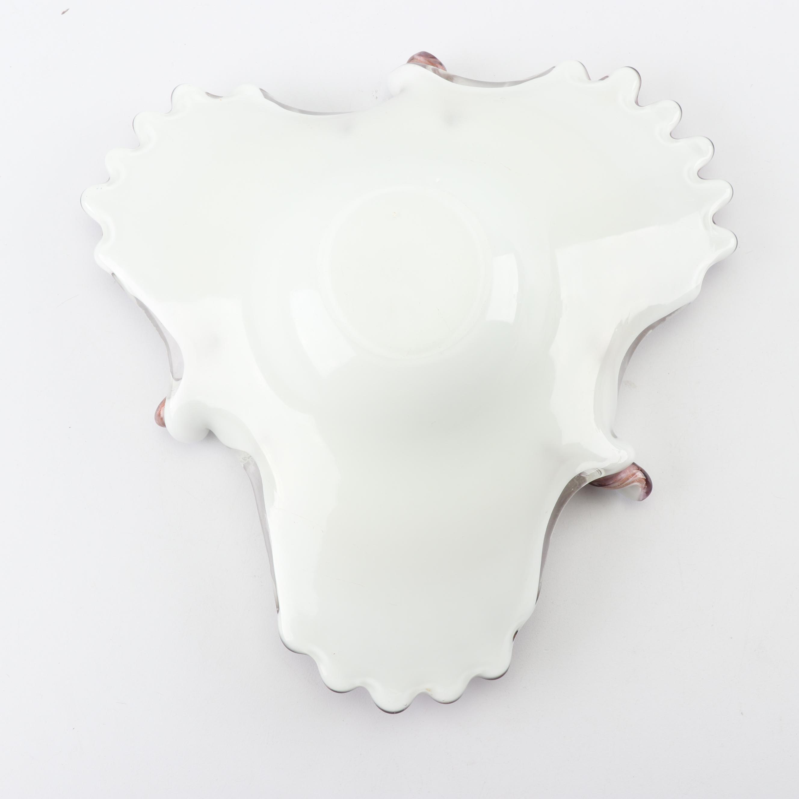 Murano Style Cased Blown Glass Bowls