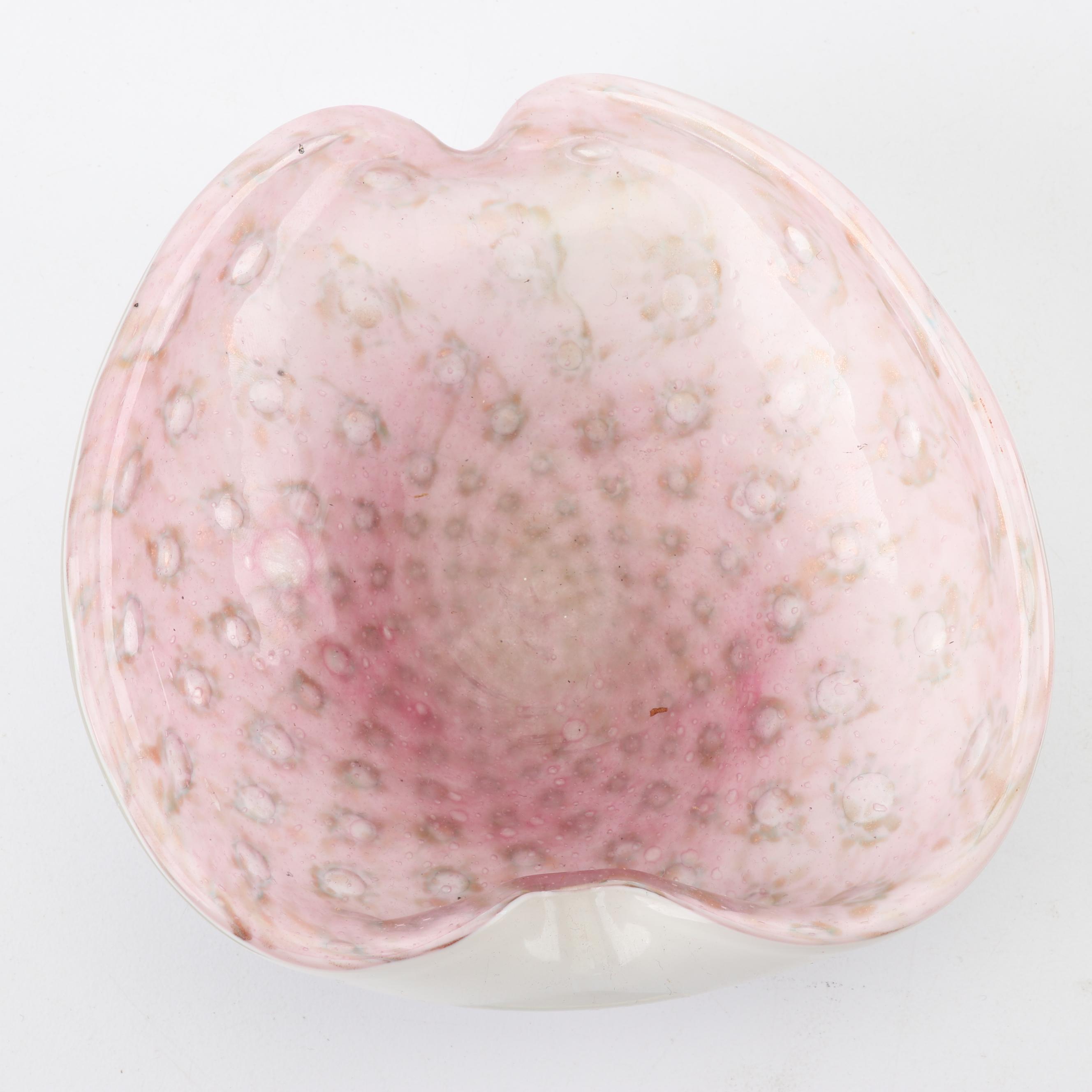 Murano Style Cased Blown Glass Bowls