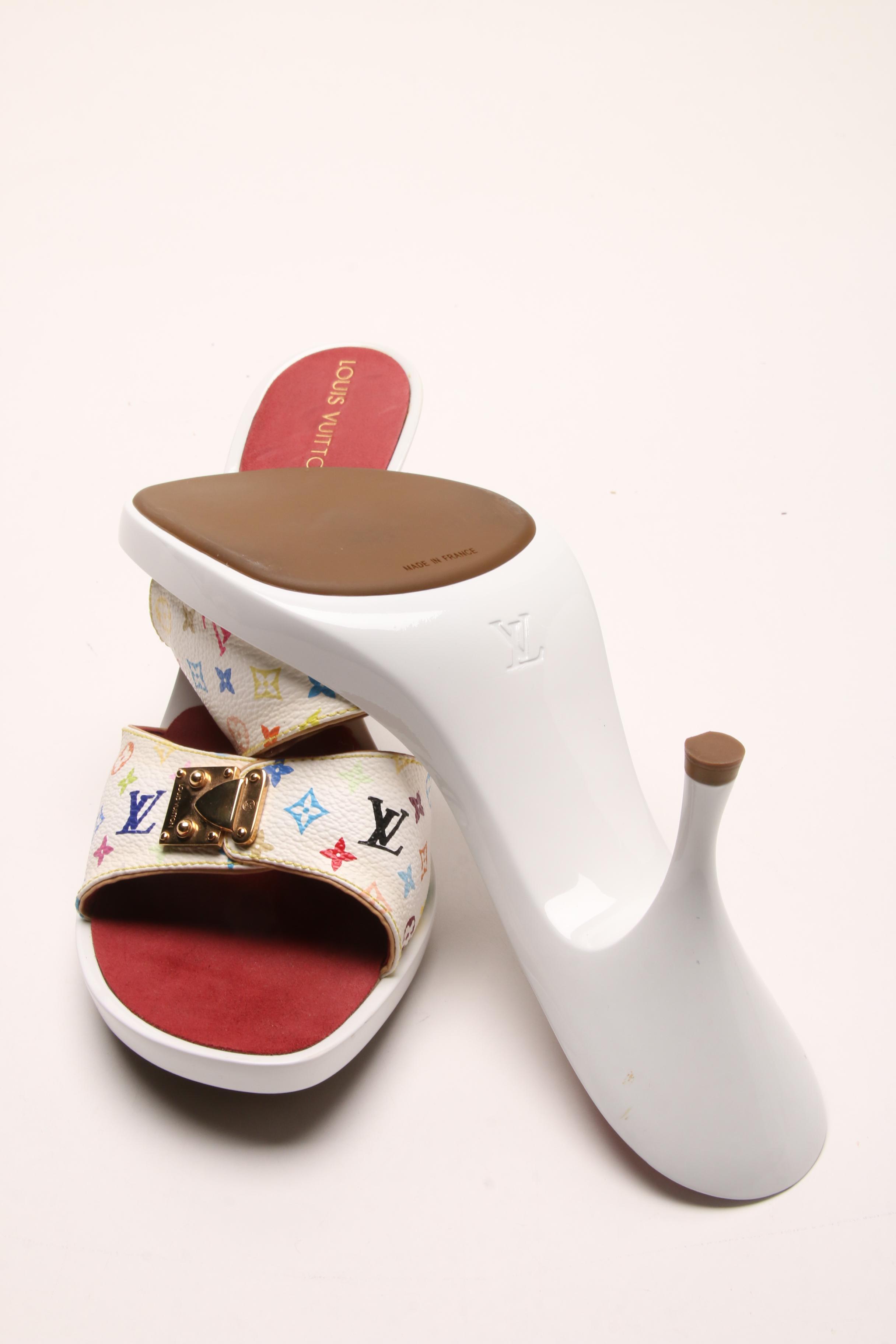 Louis Vuitton Multicolore Monogram Slide Sandals