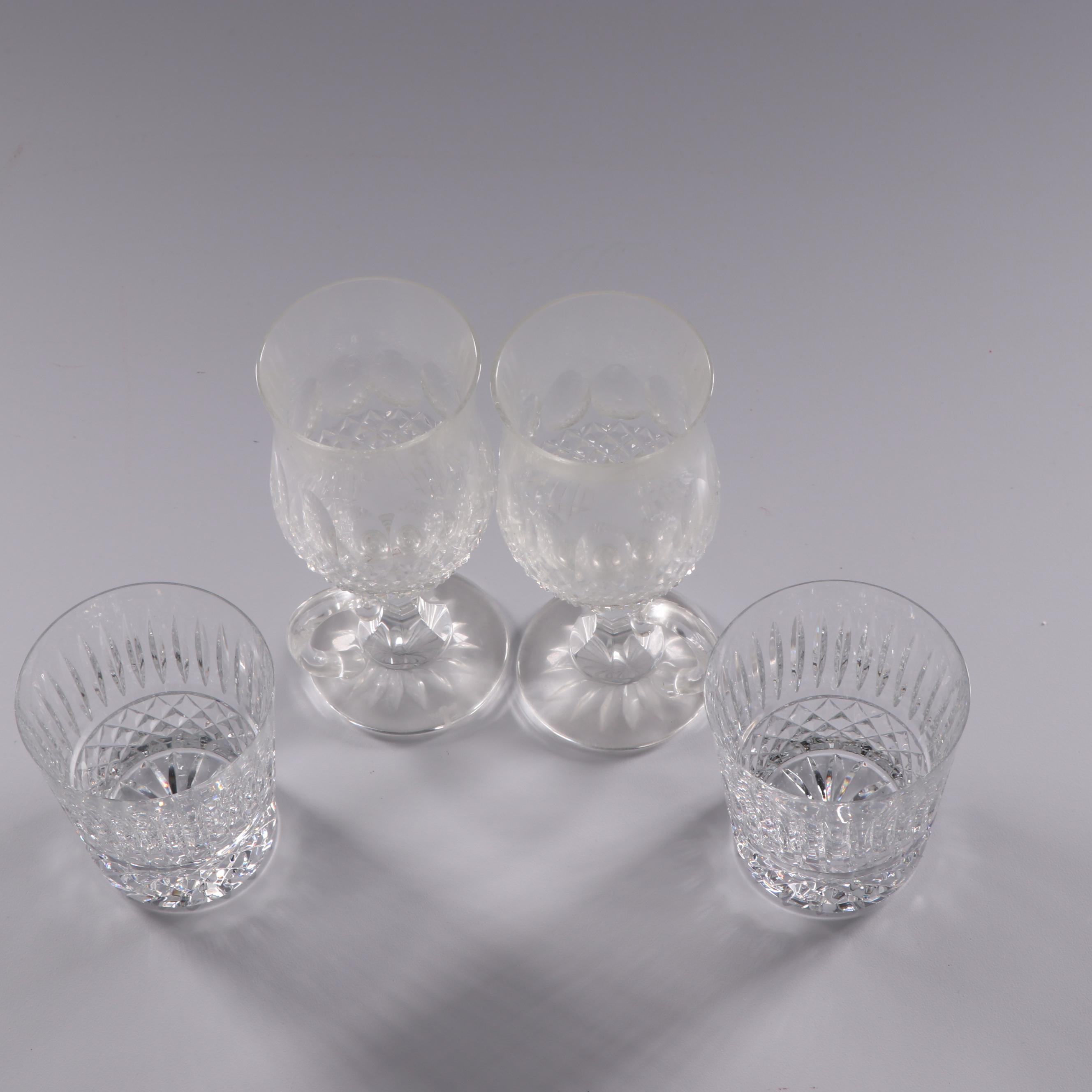 Waterford Crystal "Colleen" Irish Coffee Mugs and "Maeve" Old Fashioned Glasses