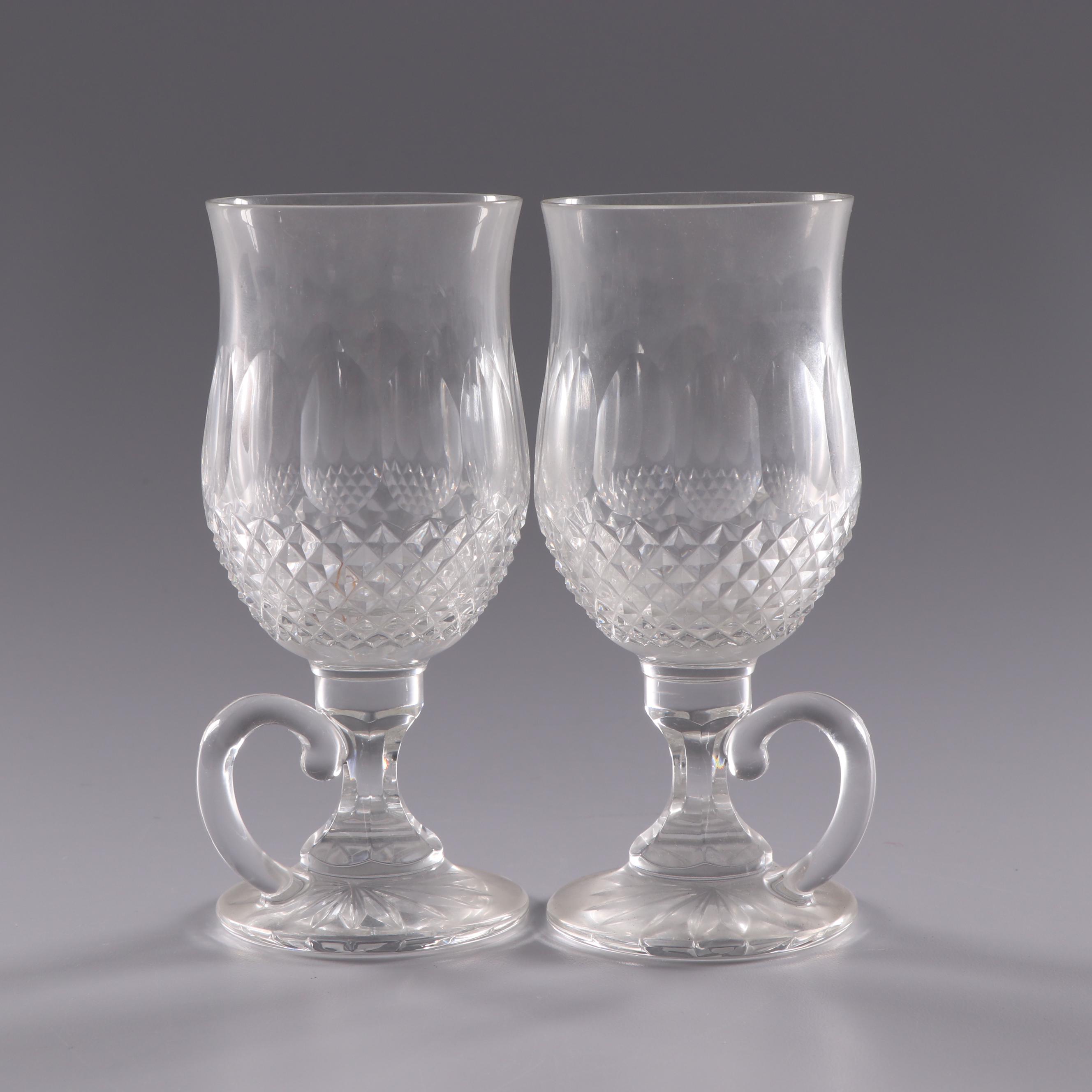 Waterford Crystal "Colleen" Irish Coffee Mugs and "Maeve" Old Fashioned Glasses