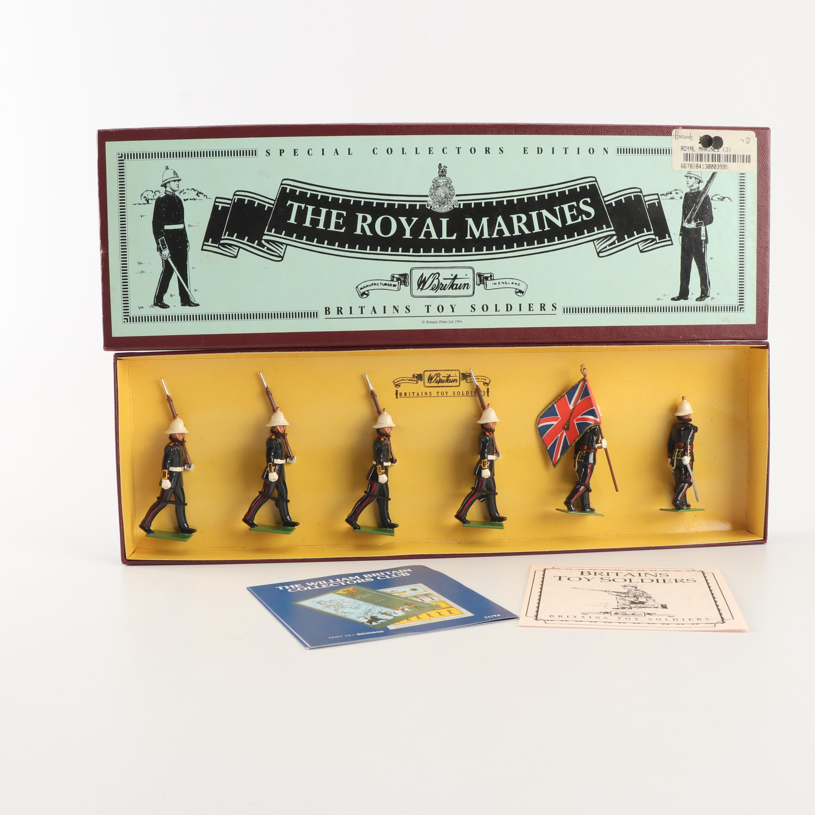 W. Britain "The Royal Marines" and "Mounted Regimental Sergeant Major R.A."