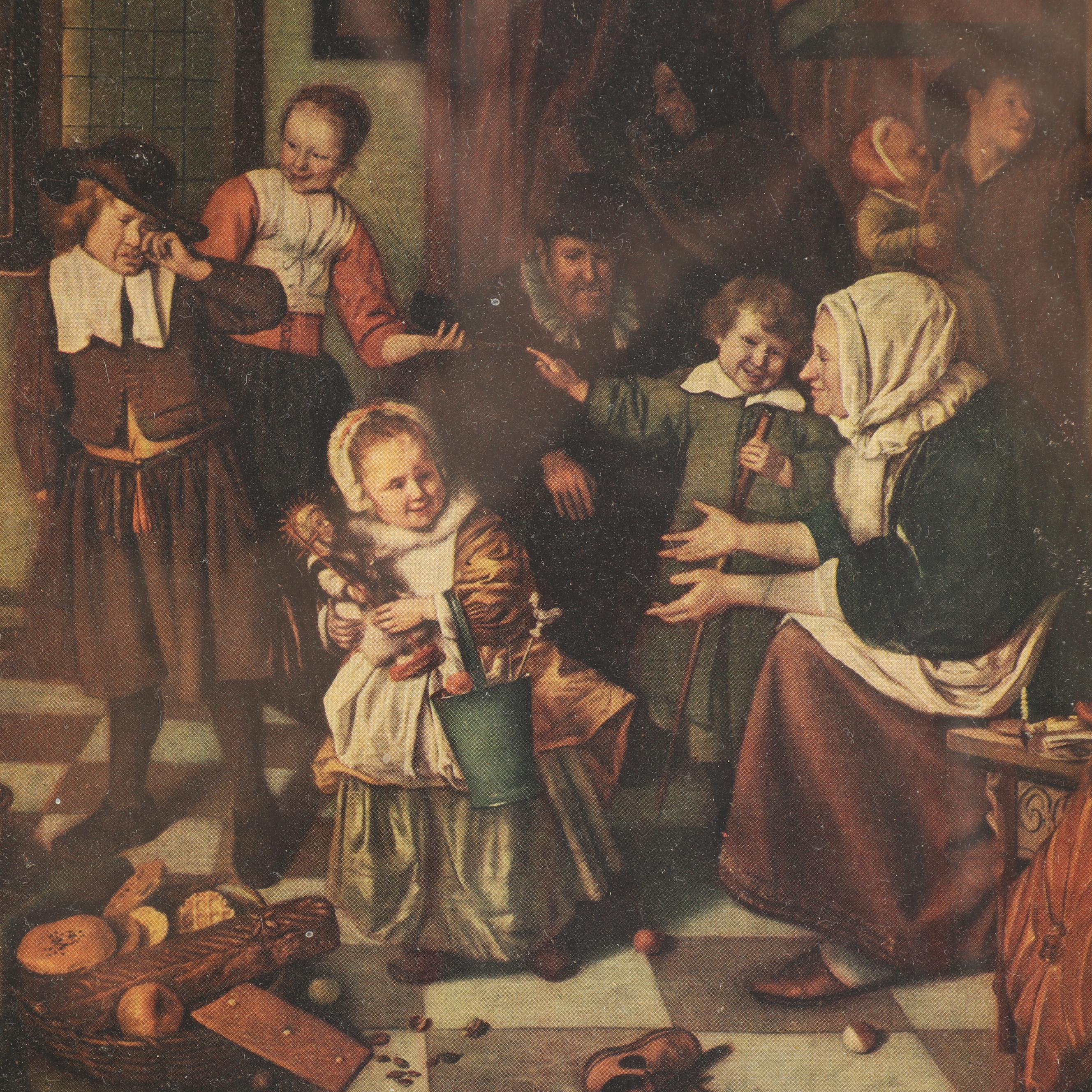 Offset Lithograph after "The Feast of St. Nicholas"