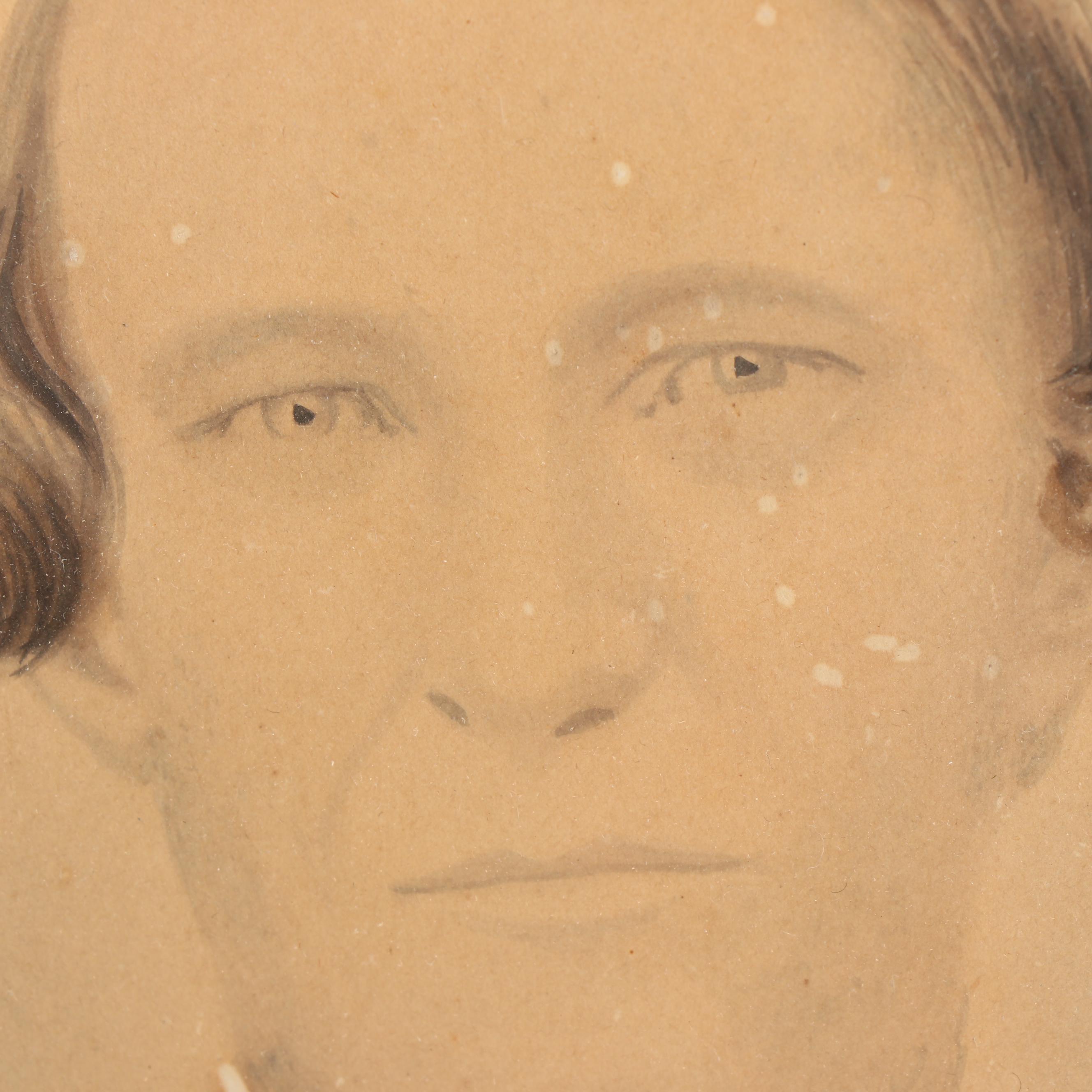 Crayon Portrait Attributed as Portrait of William A. Walles