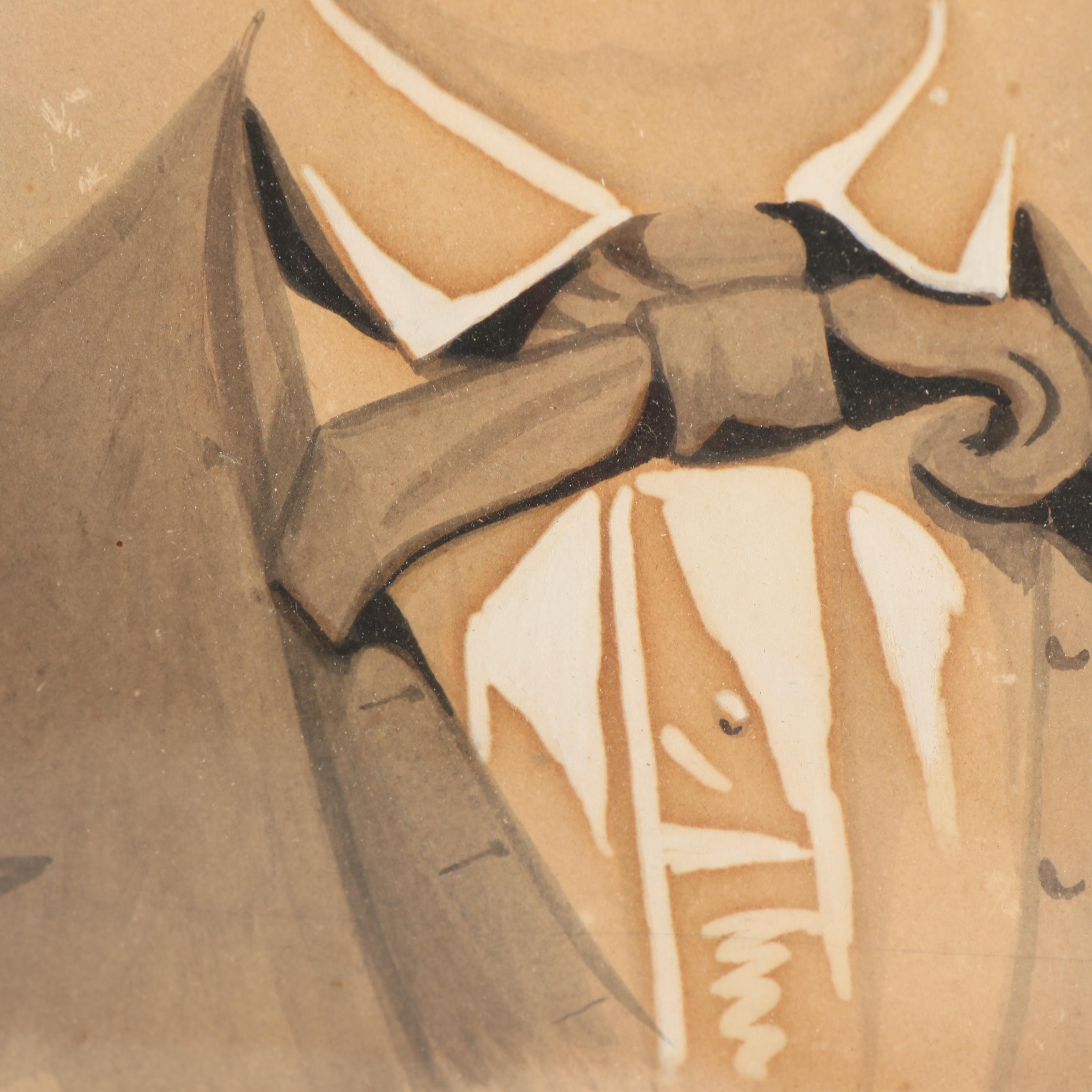 Crayon Portrait Attributed as Portrait of William A. Walles