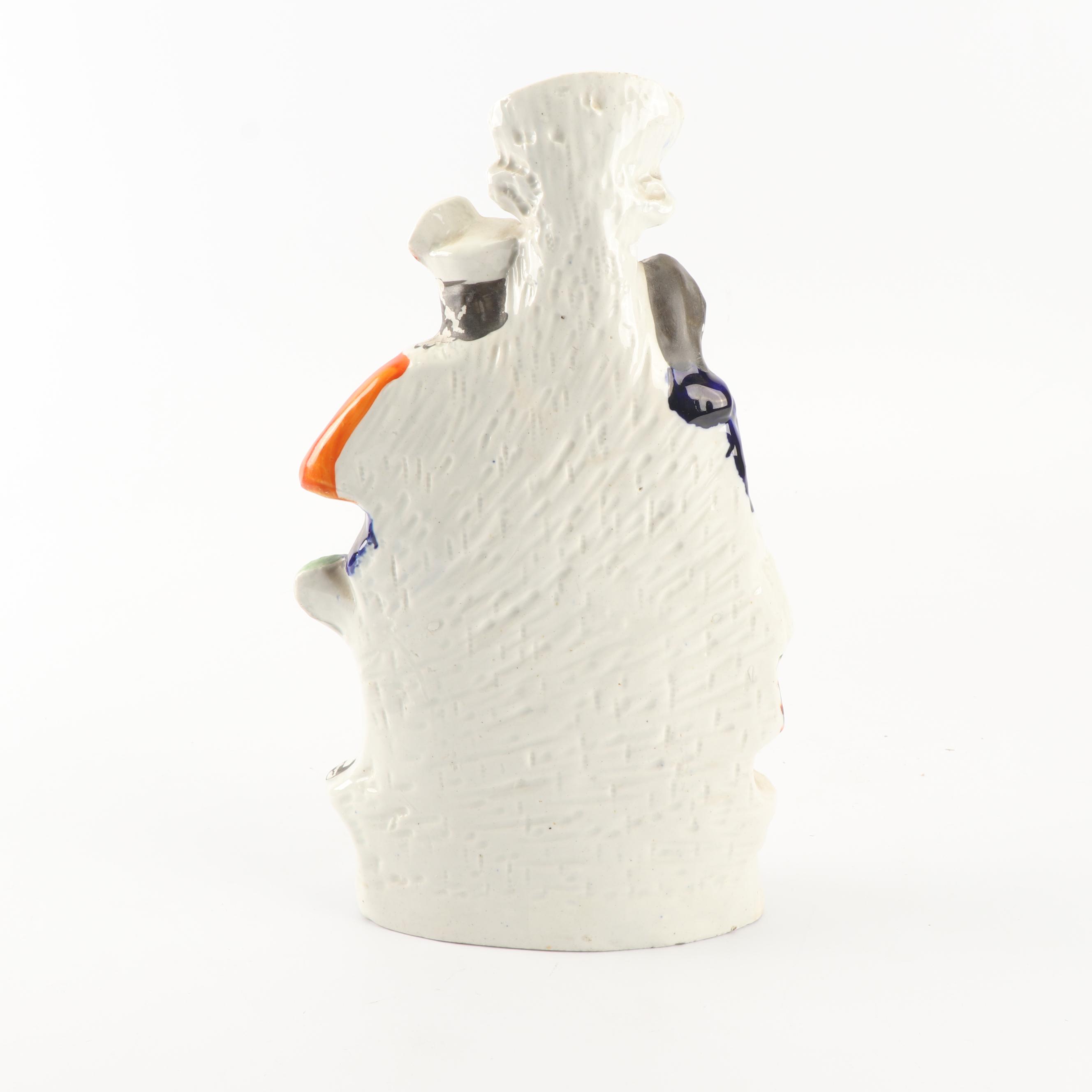 Staffordshire Figural Spill Vase