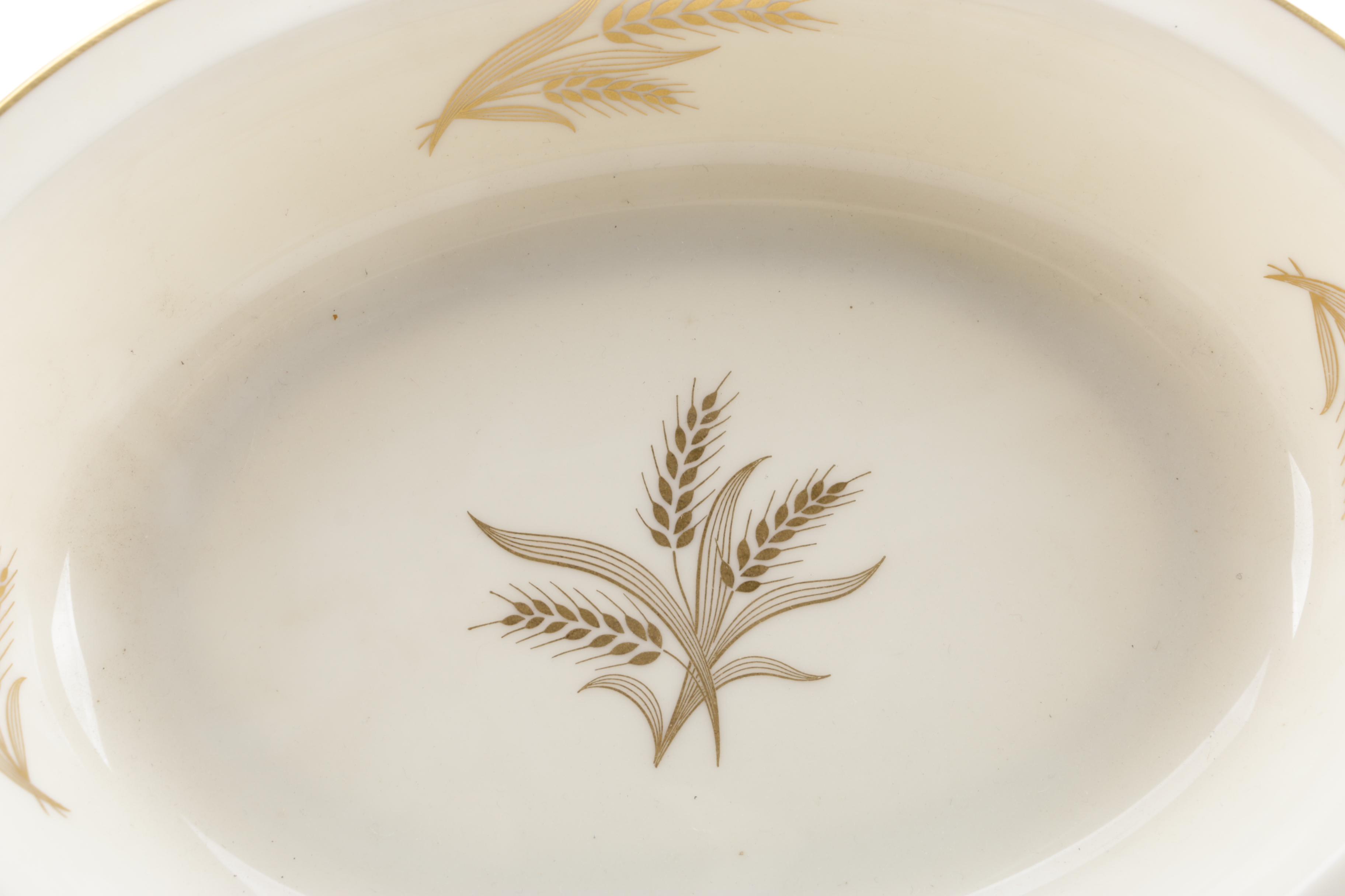 Mid to Late 20th Century Lenox "Harvest" Porcelain Dinnerware Service for Eight