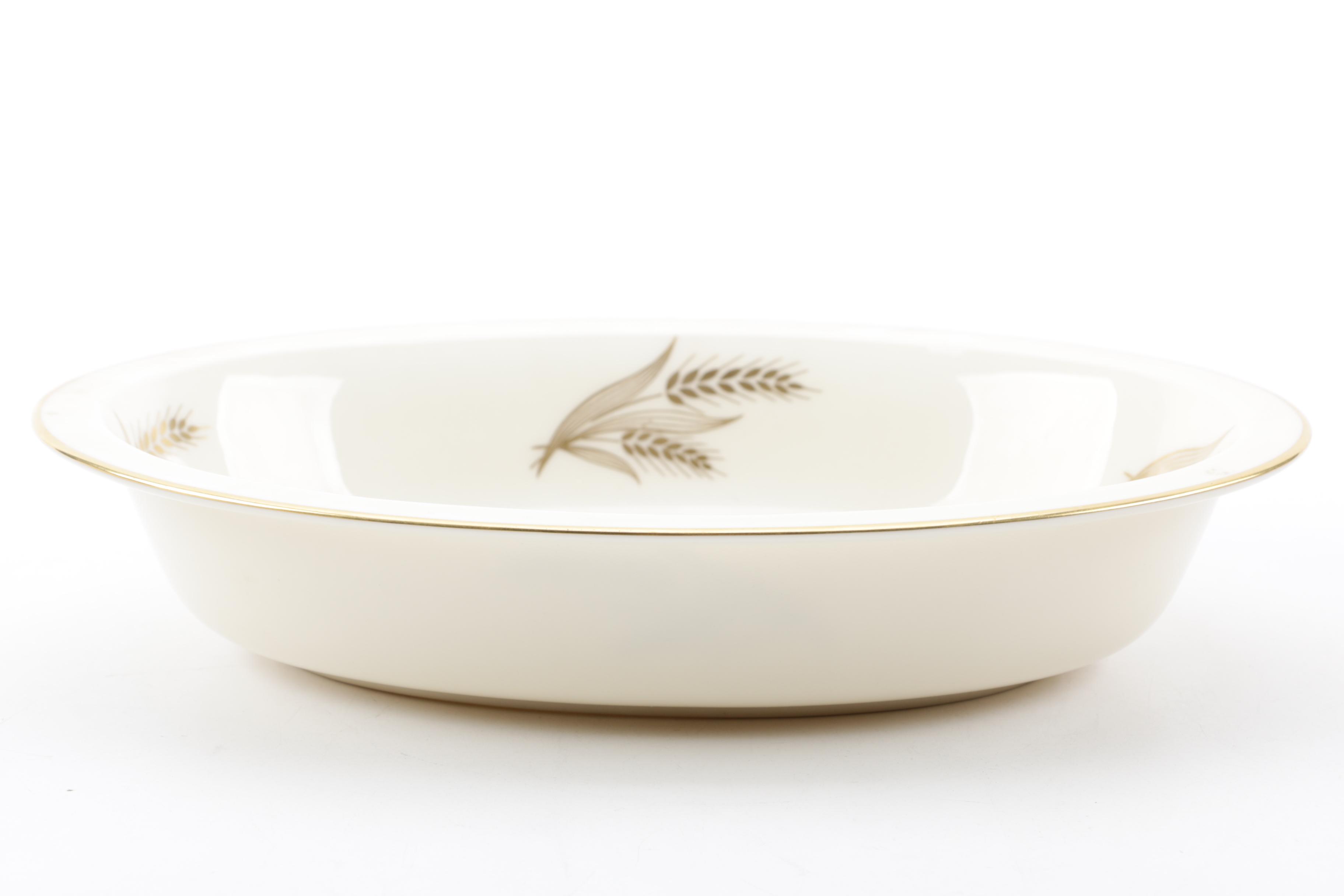 Mid to Late 20th Century Lenox "Harvest" Porcelain Dinnerware Service for Eight