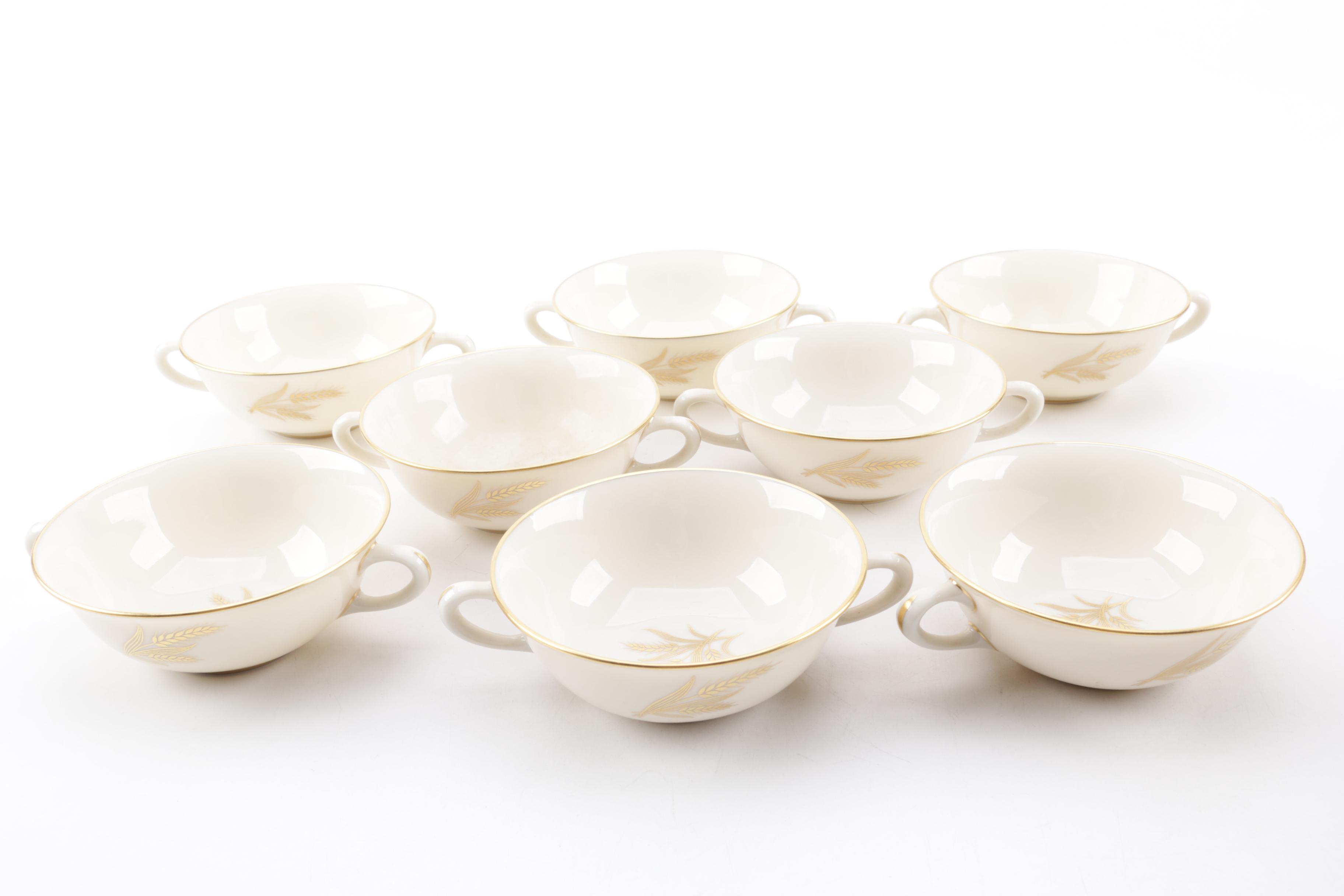 Mid to Late 20th Century Lenox "Harvest" Porcelain Dinnerware Service for Eight