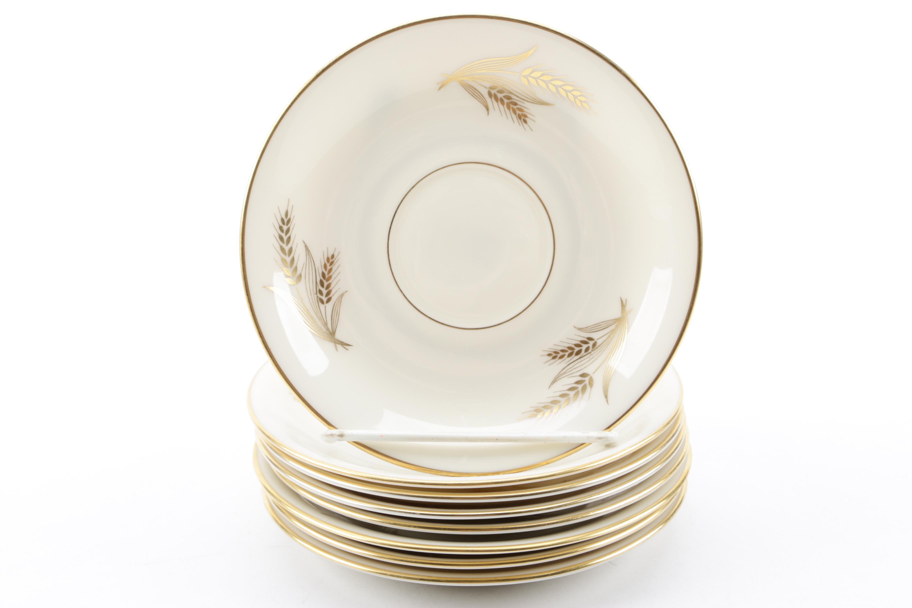 Mid to Late 20th Century Lenox "Harvest" Porcelain Dinnerware Service for Eight