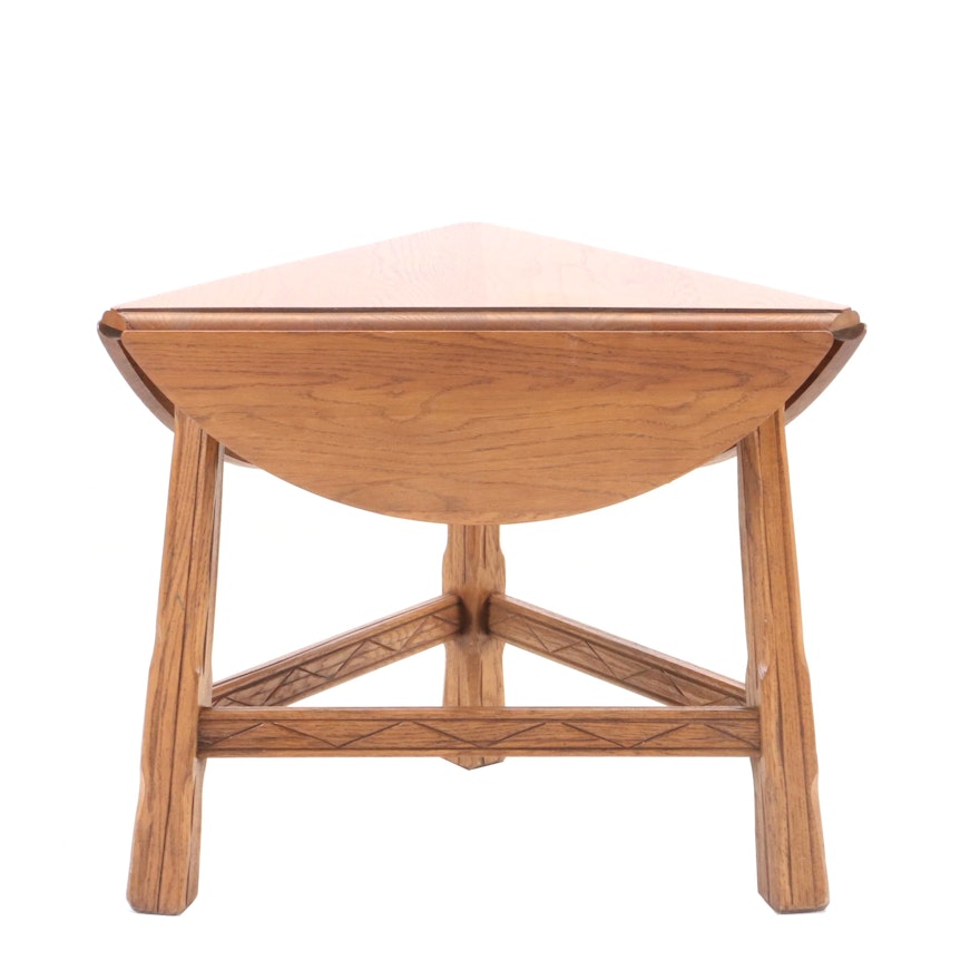 Oak Drop Leaf Coffee Table by Ranch Oak, 20th Century