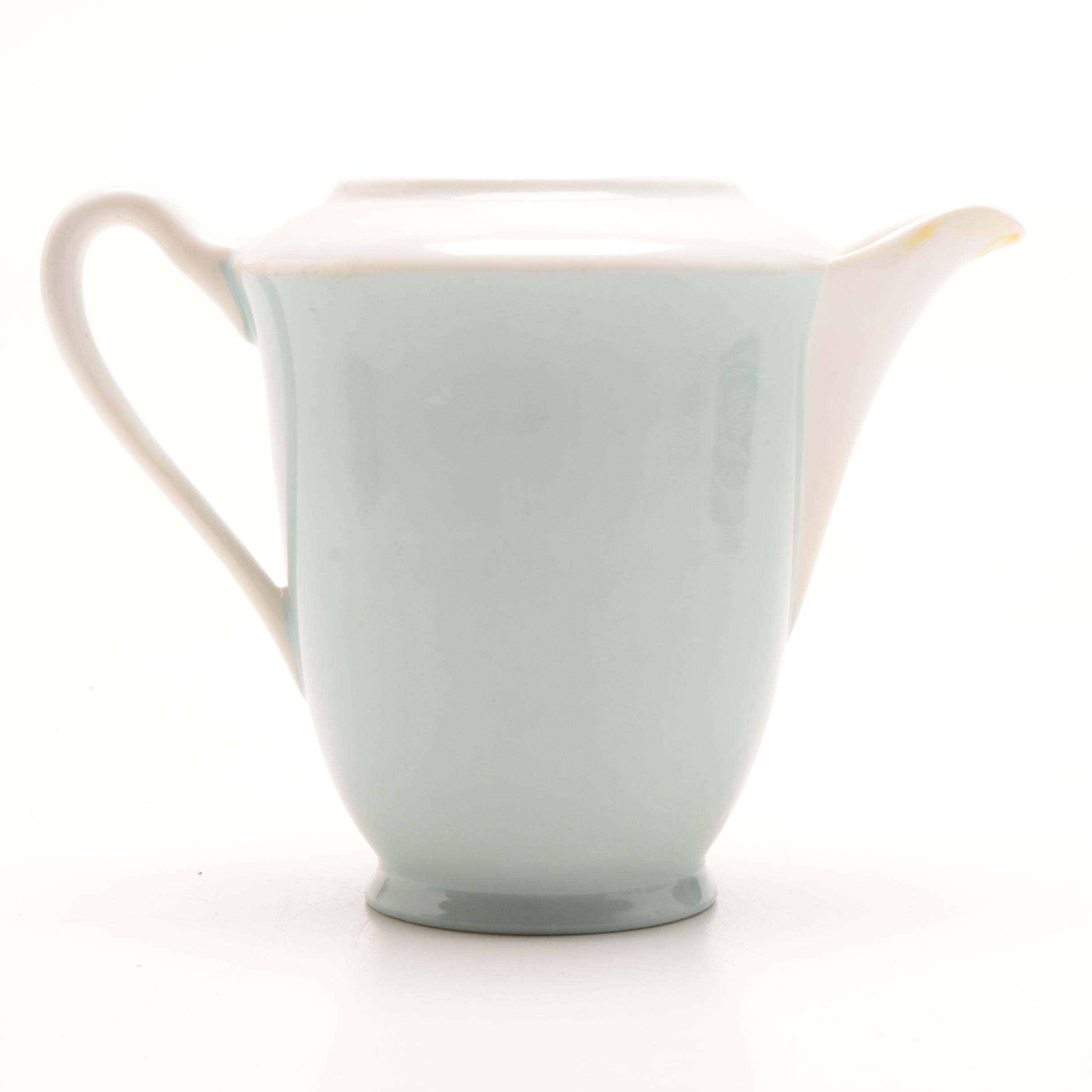 French Limoges  Blue and White Porcelain Tea Set