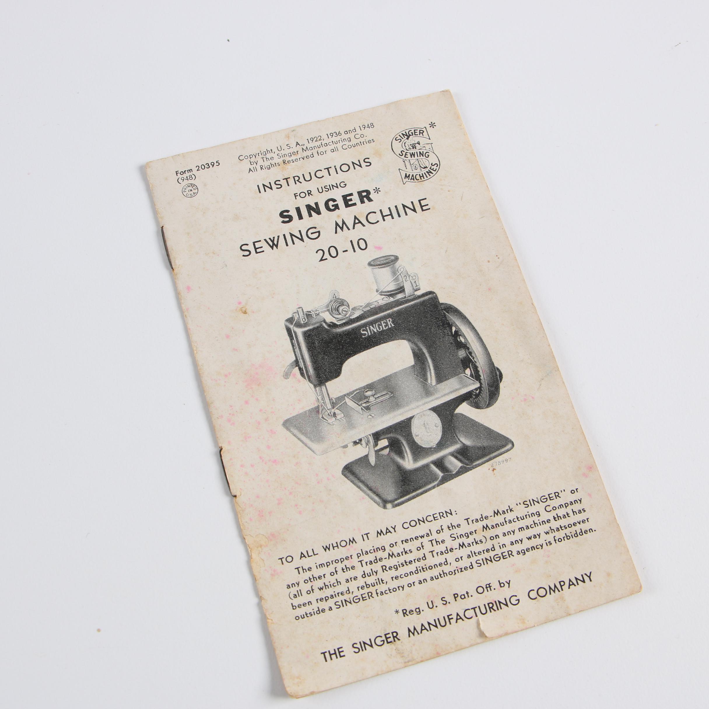 Singer Sewhandy Child's Sewing Machine, Mid 20th Century
