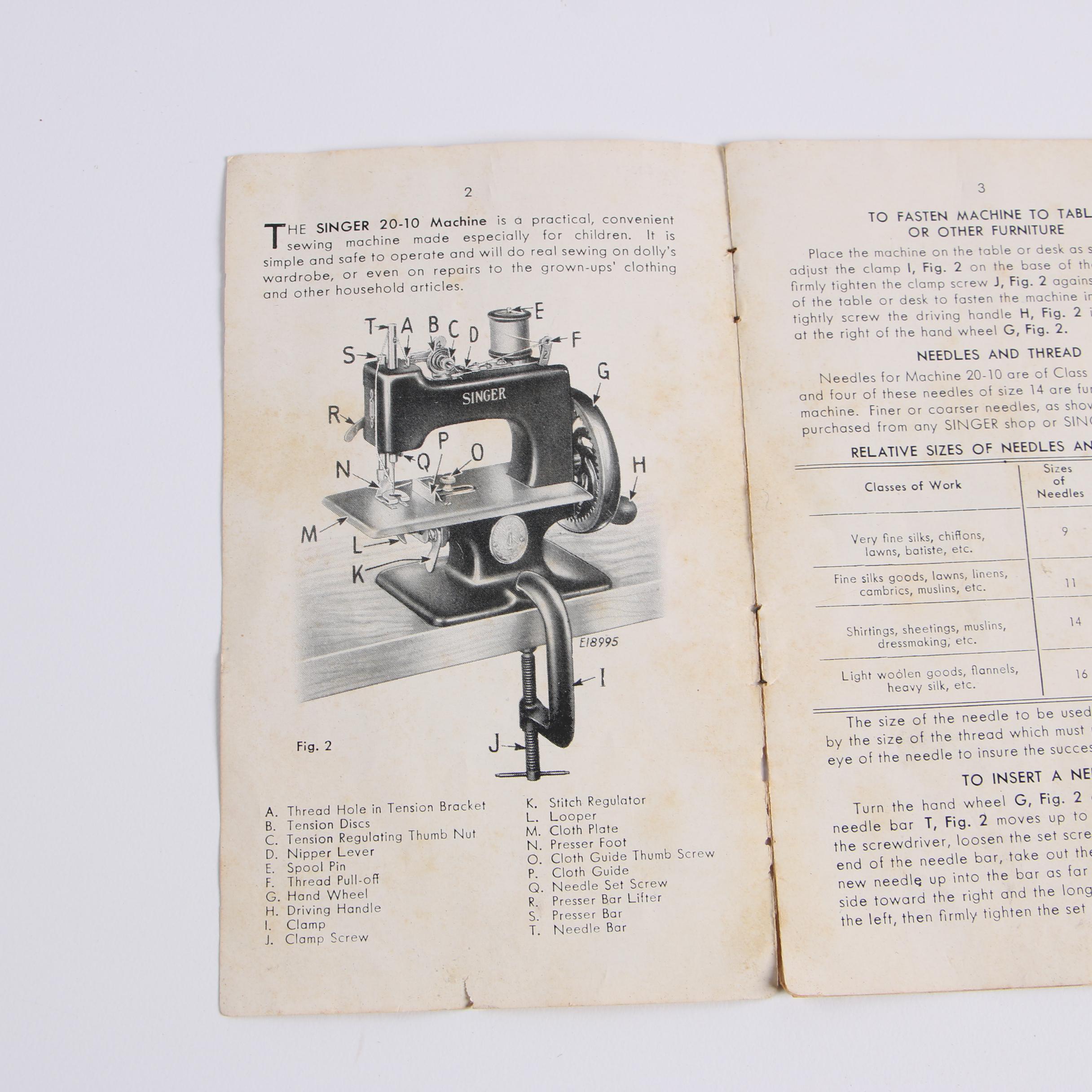 Singer Sewhandy Child's Sewing Machine, Mid 20th Century