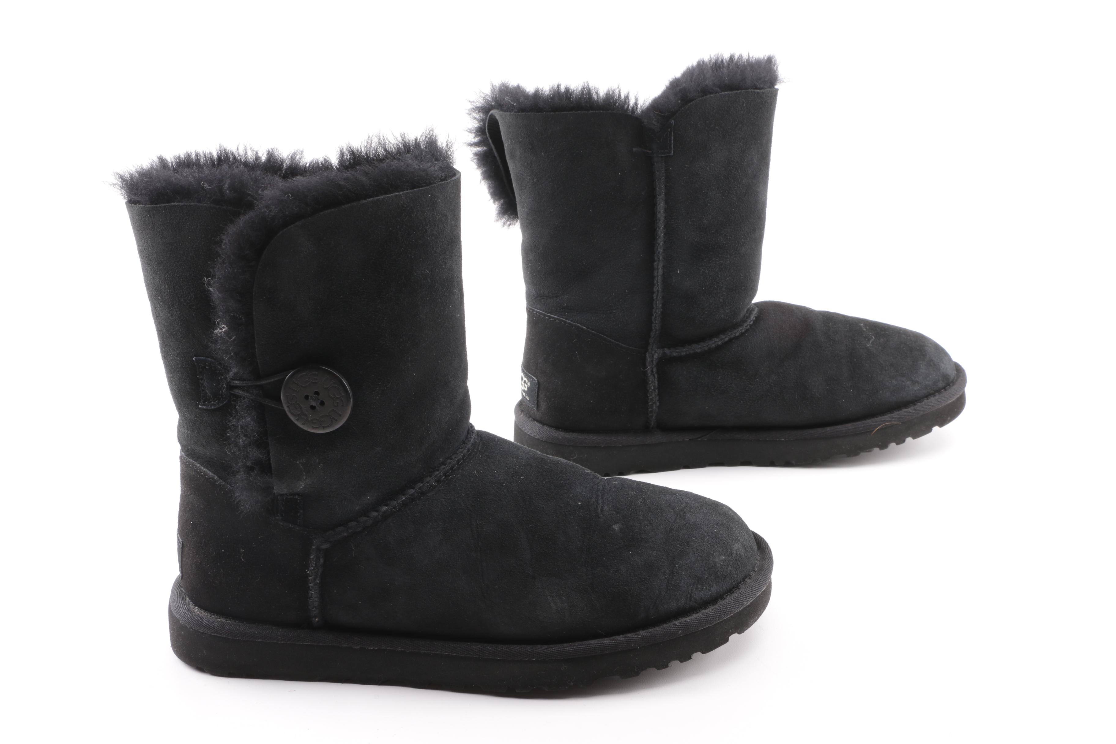 UGG Australia 5803 Bailey Button Black Boots