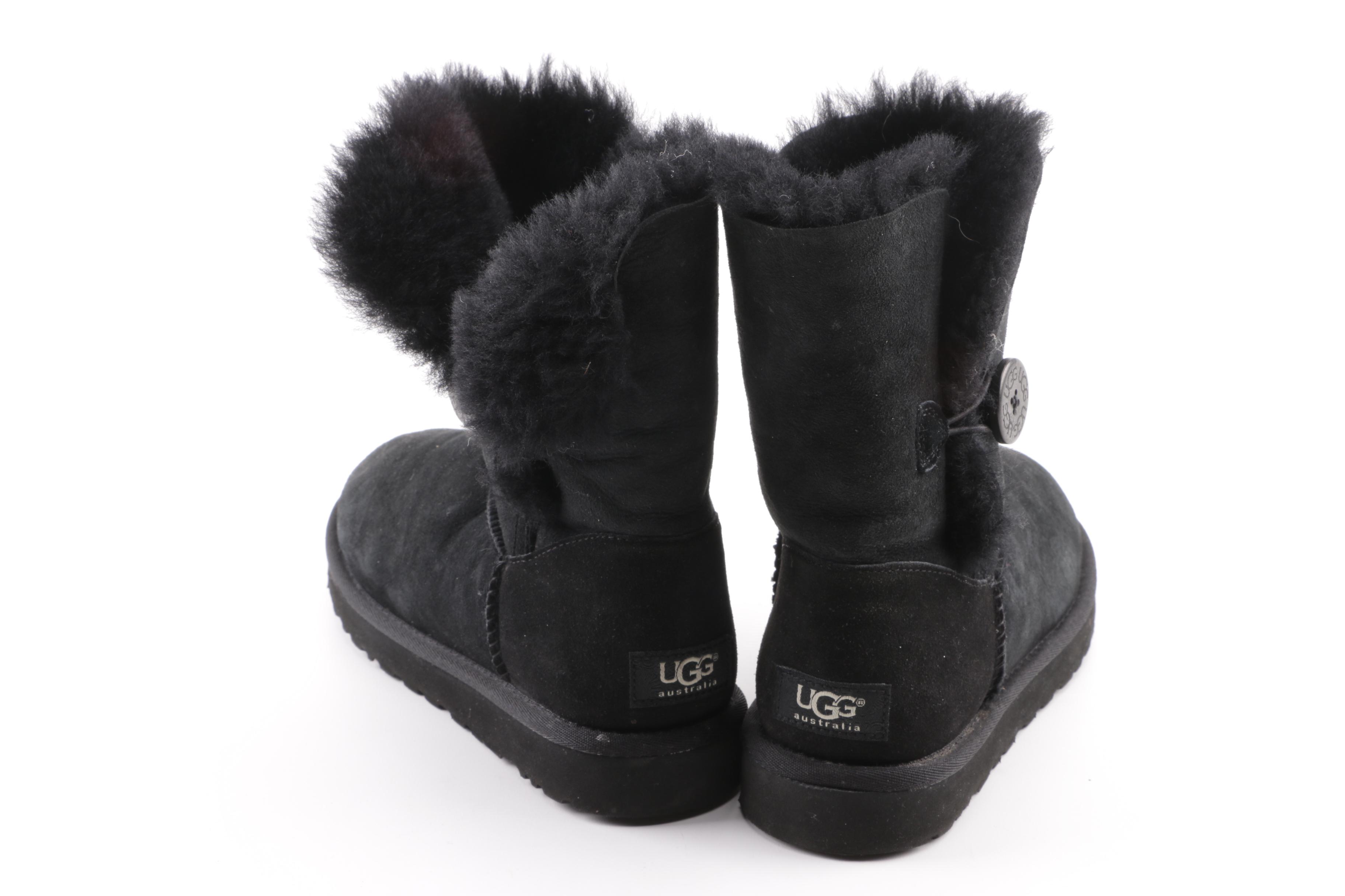 UGG Australia 5803 Bailey Button Black Boots