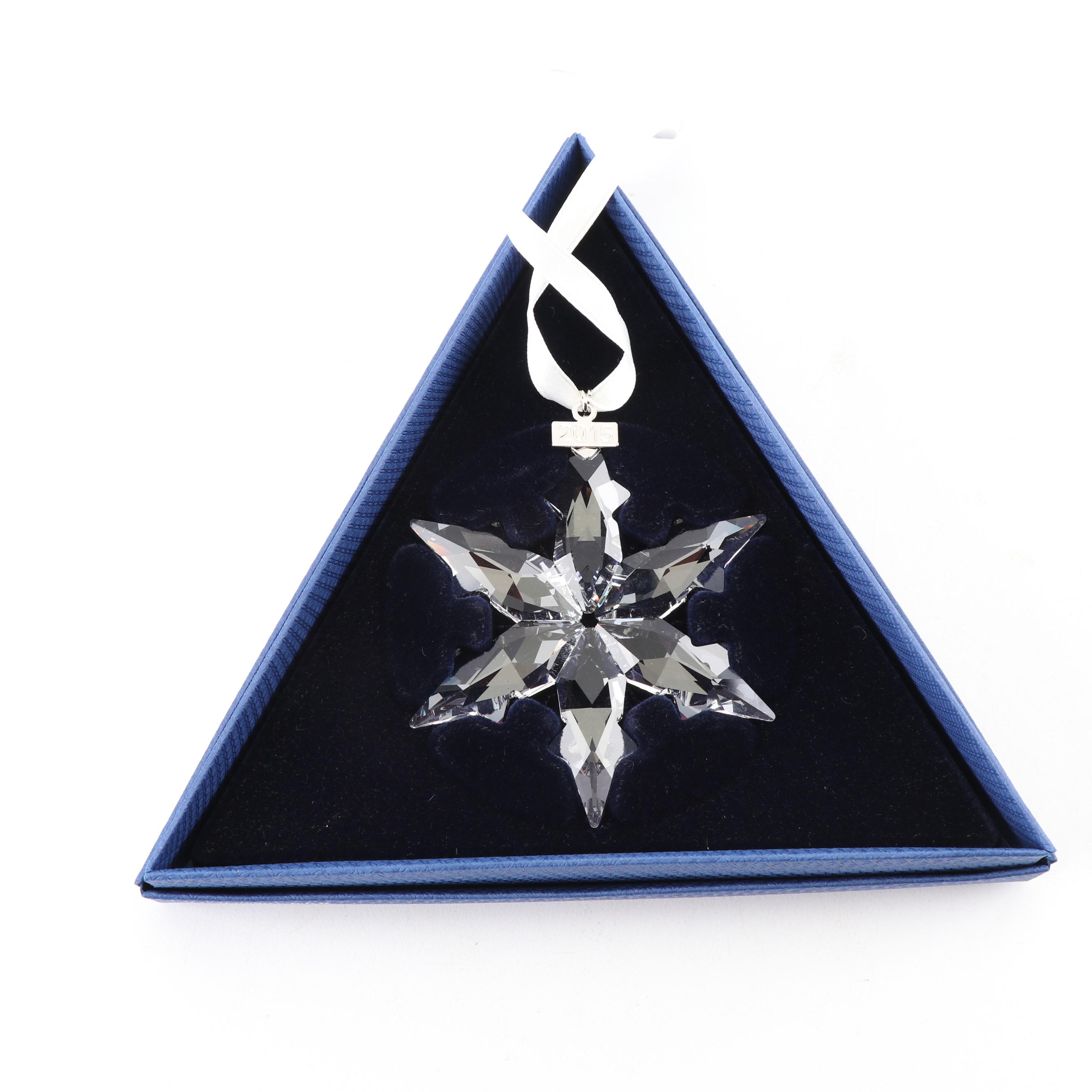 Swarovski Crystal Snowflake Christmas Ornaments, 2013-2016
