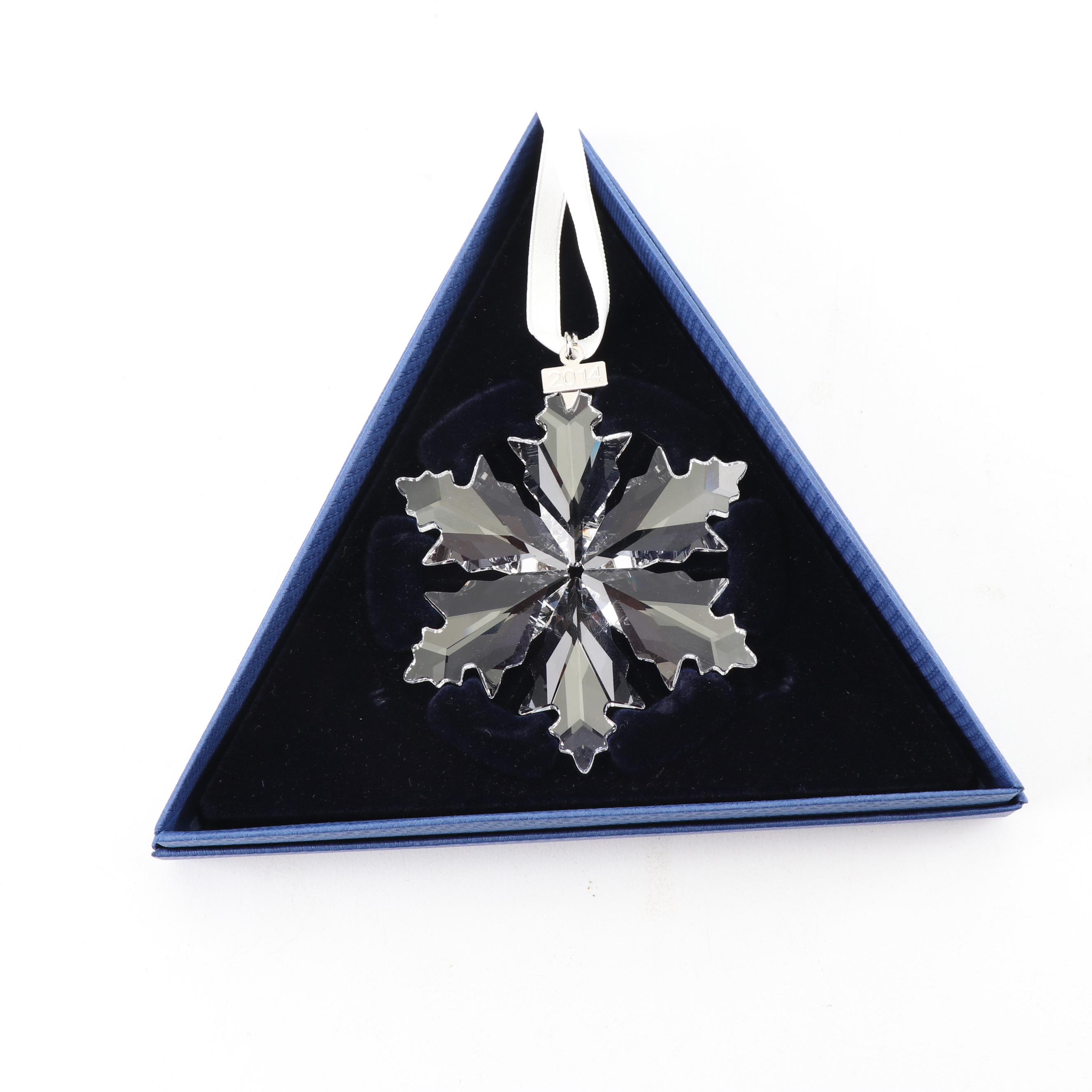 Swarovski Crystal Snowflake Christmas Ornaments, 2013-2016