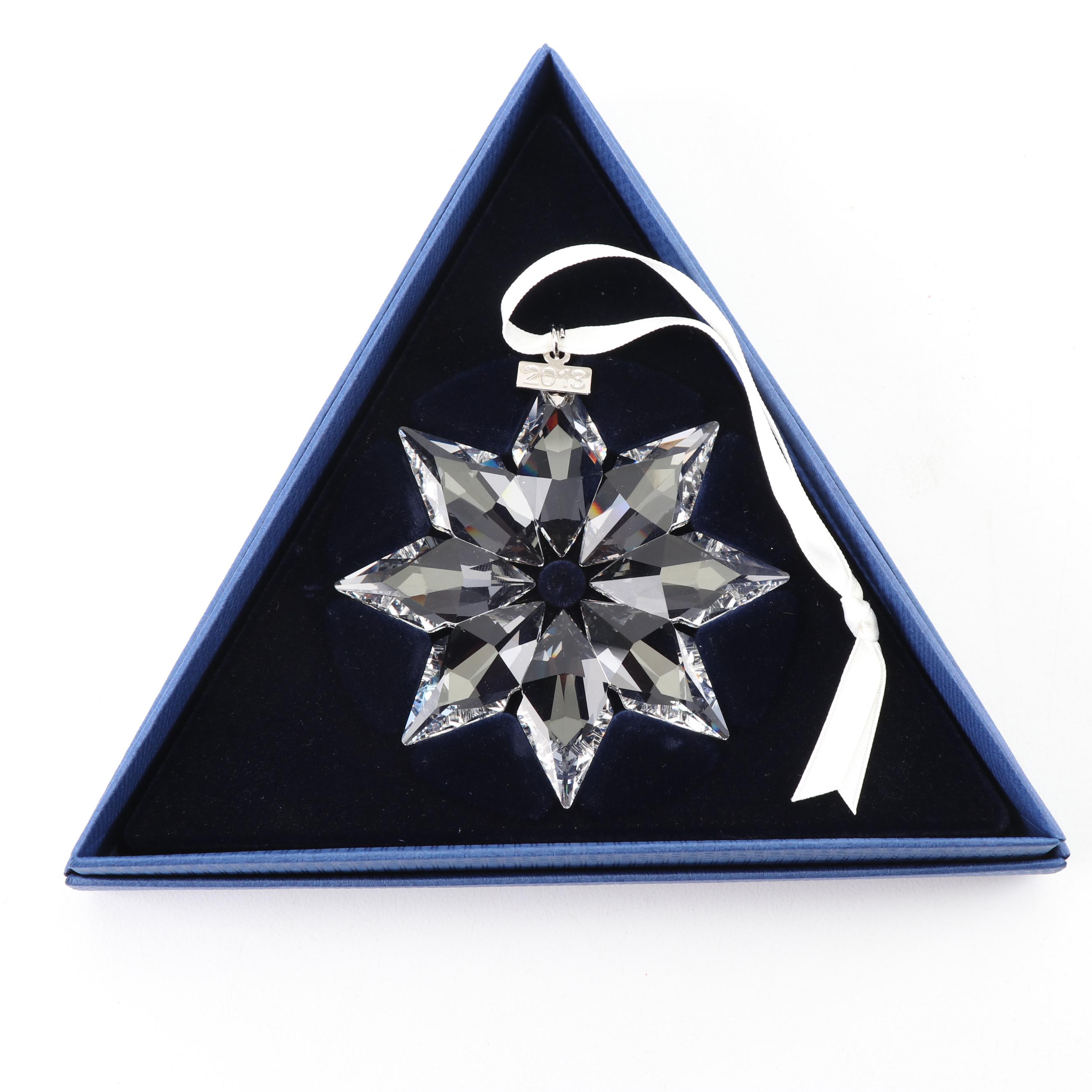 Swarovski Crystal Snowflake Christmas Ornaments, 2013-2016
