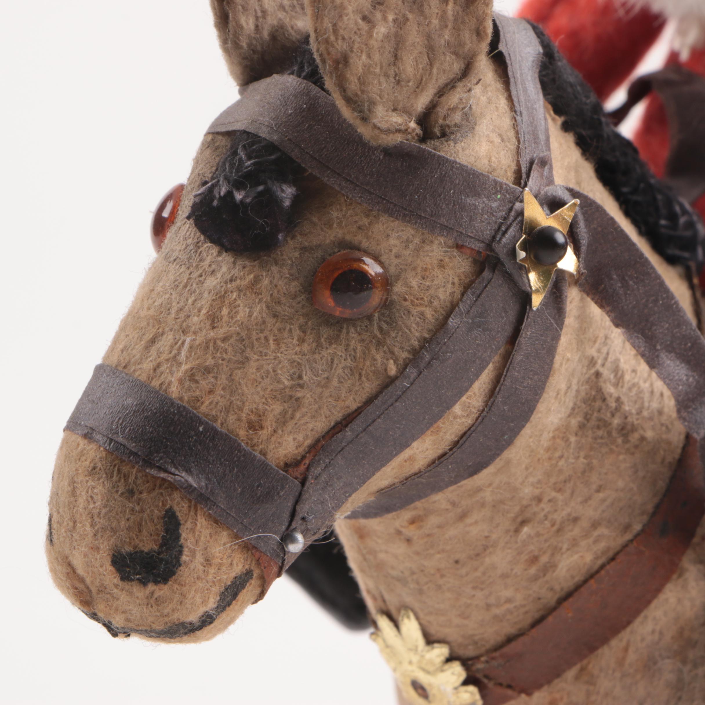 Antique German Belsnickle and Donkey Candy Container