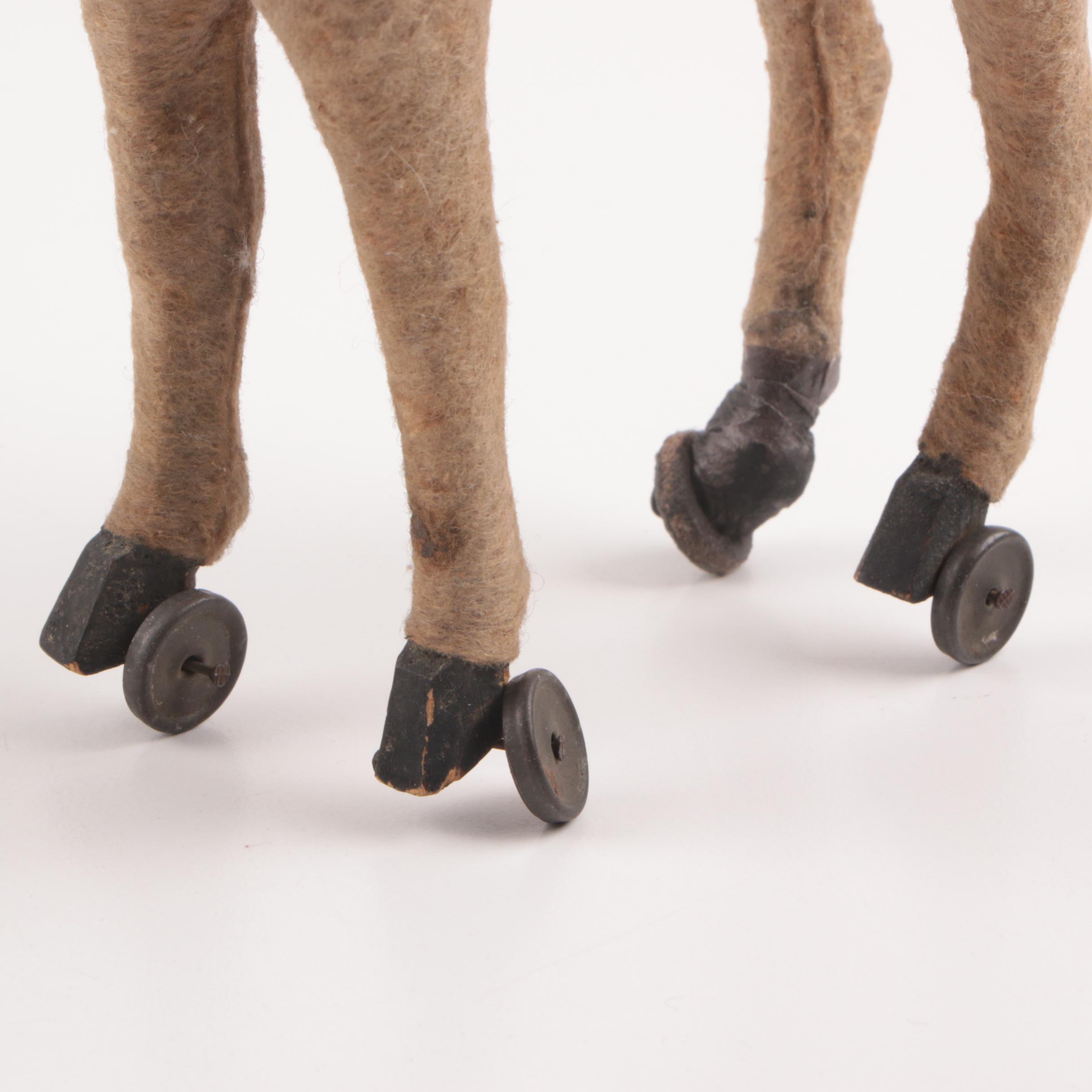 Antique German Belsnickle and Donkey Candy Container