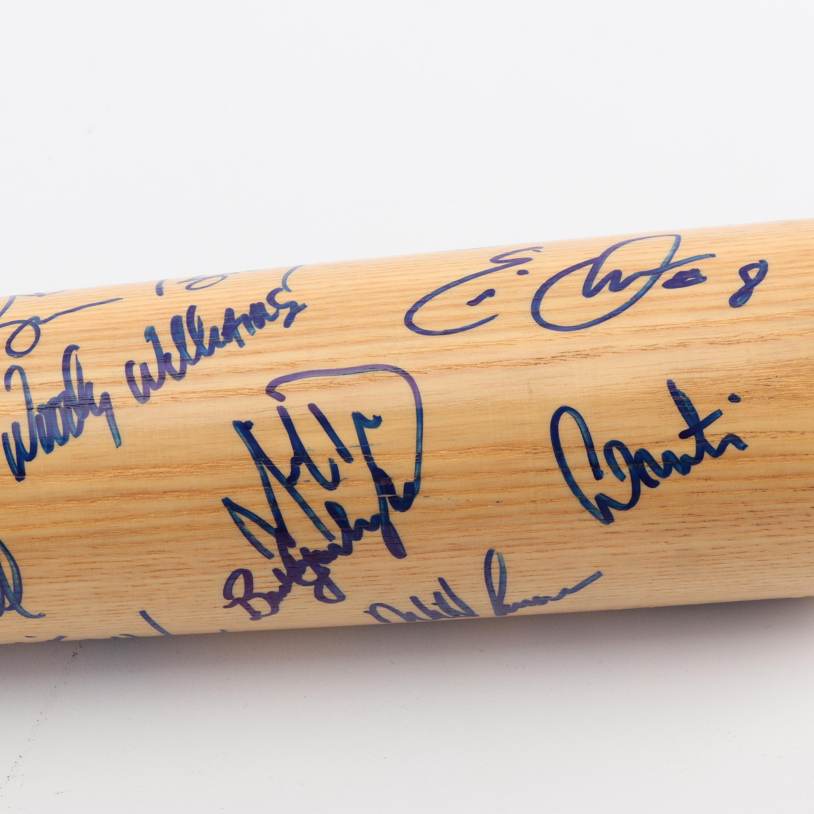 2000 San Diego Padres Autographed Baseball Bat including Trevor Hoffman