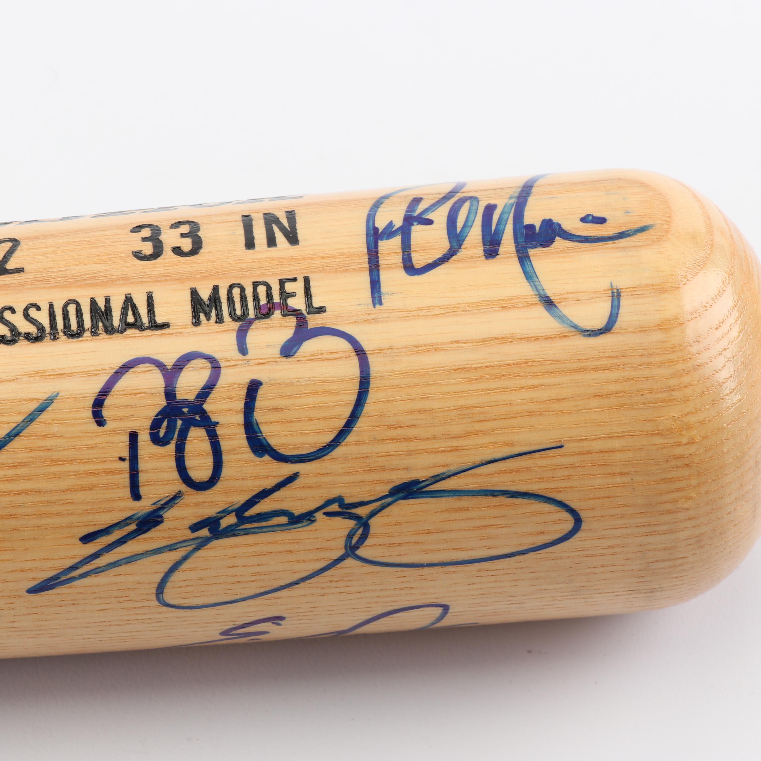 2000 San Diego Padres Autographed Baseball Bat including Trevor Hoffman