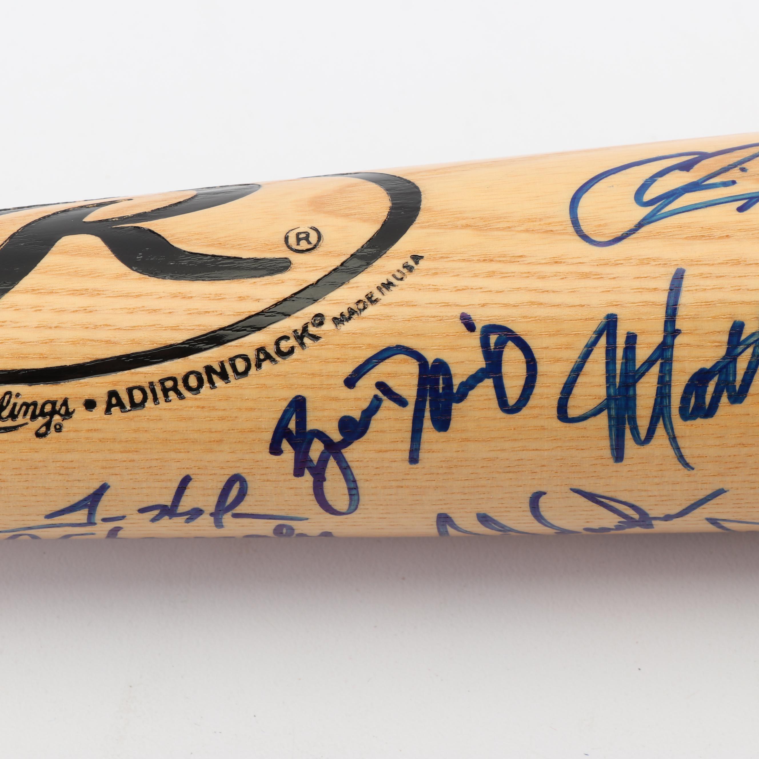 2000 San Diego Padres Autographed Baseball Bat including Trevor Hoffman