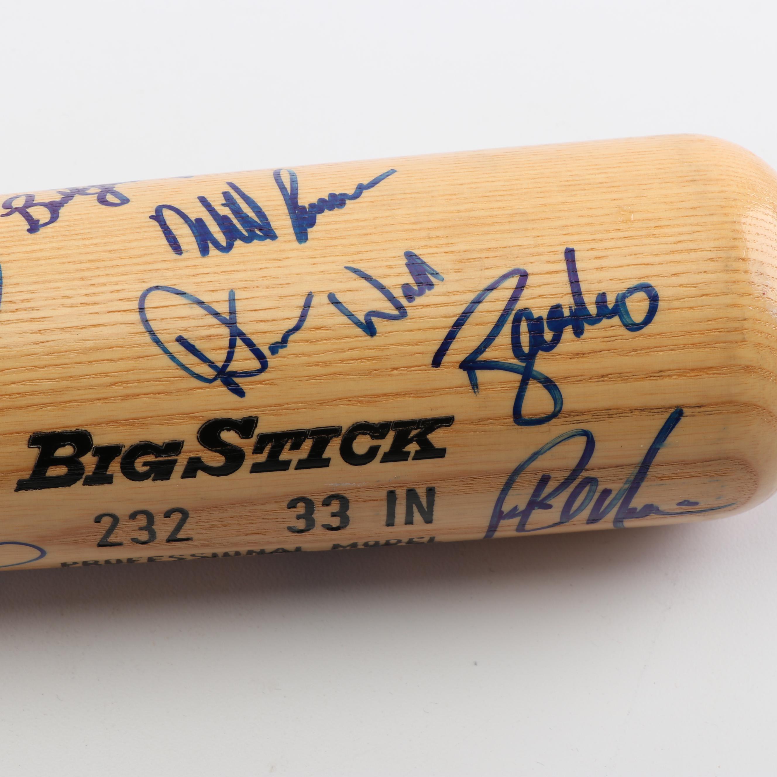 2000 San Diego Padres Autographed Baseball Bat including Trevor Hoffman