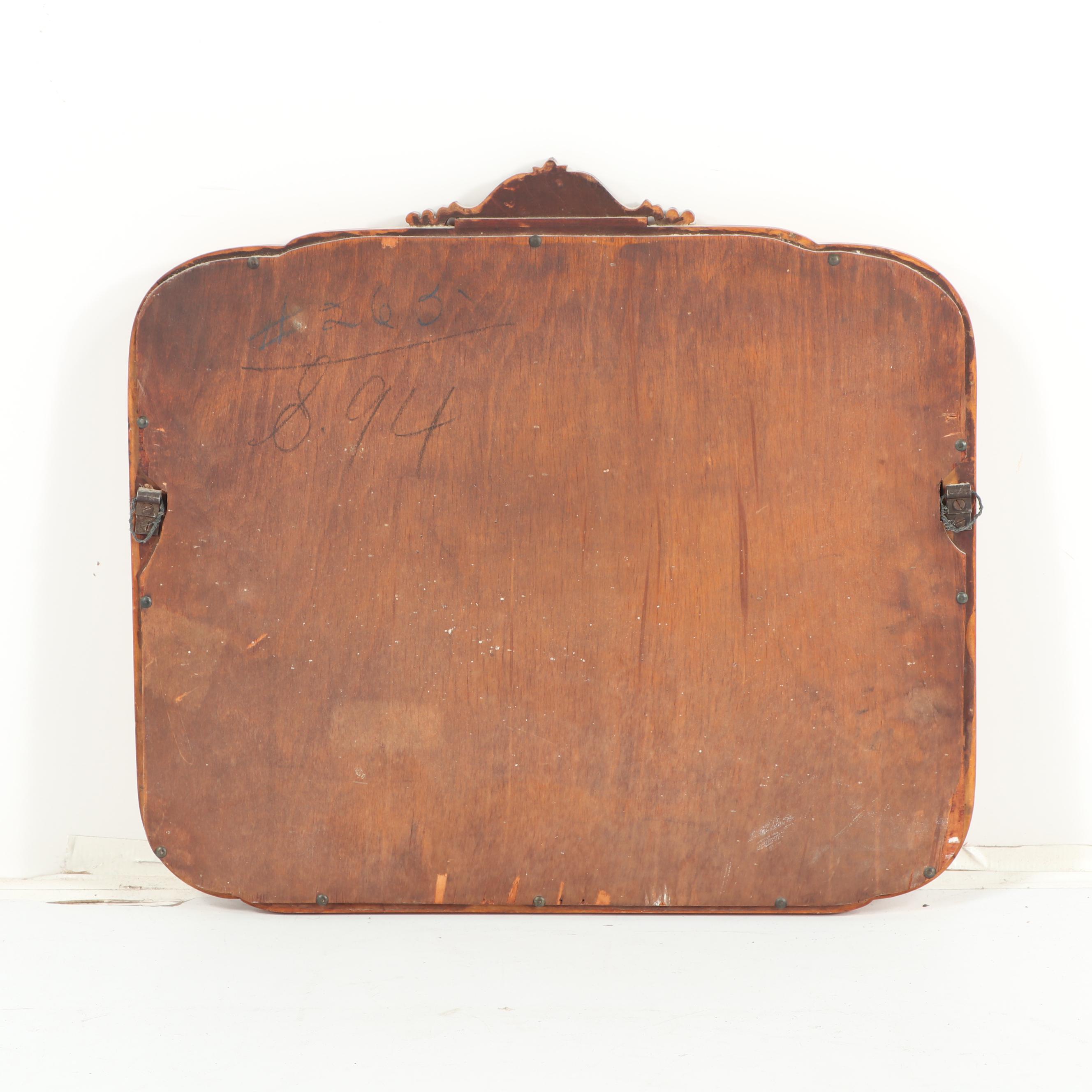 Federal Style Walnut Finish Frame Wall Mirror, Early/Mid 20th Century