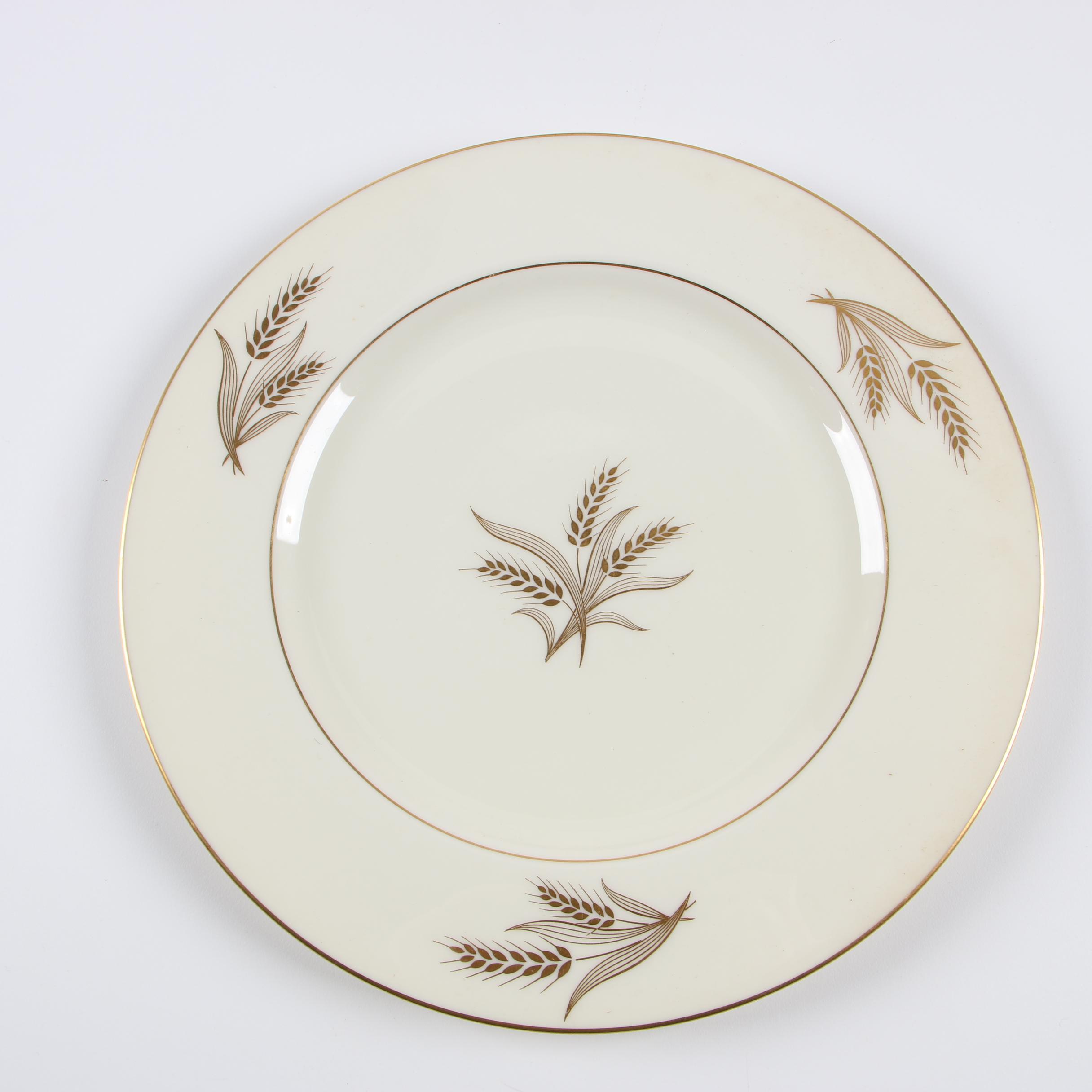 Mid to Late 20th Century Lenox "Harvest" Porcelain Dinnerware Service for Eight